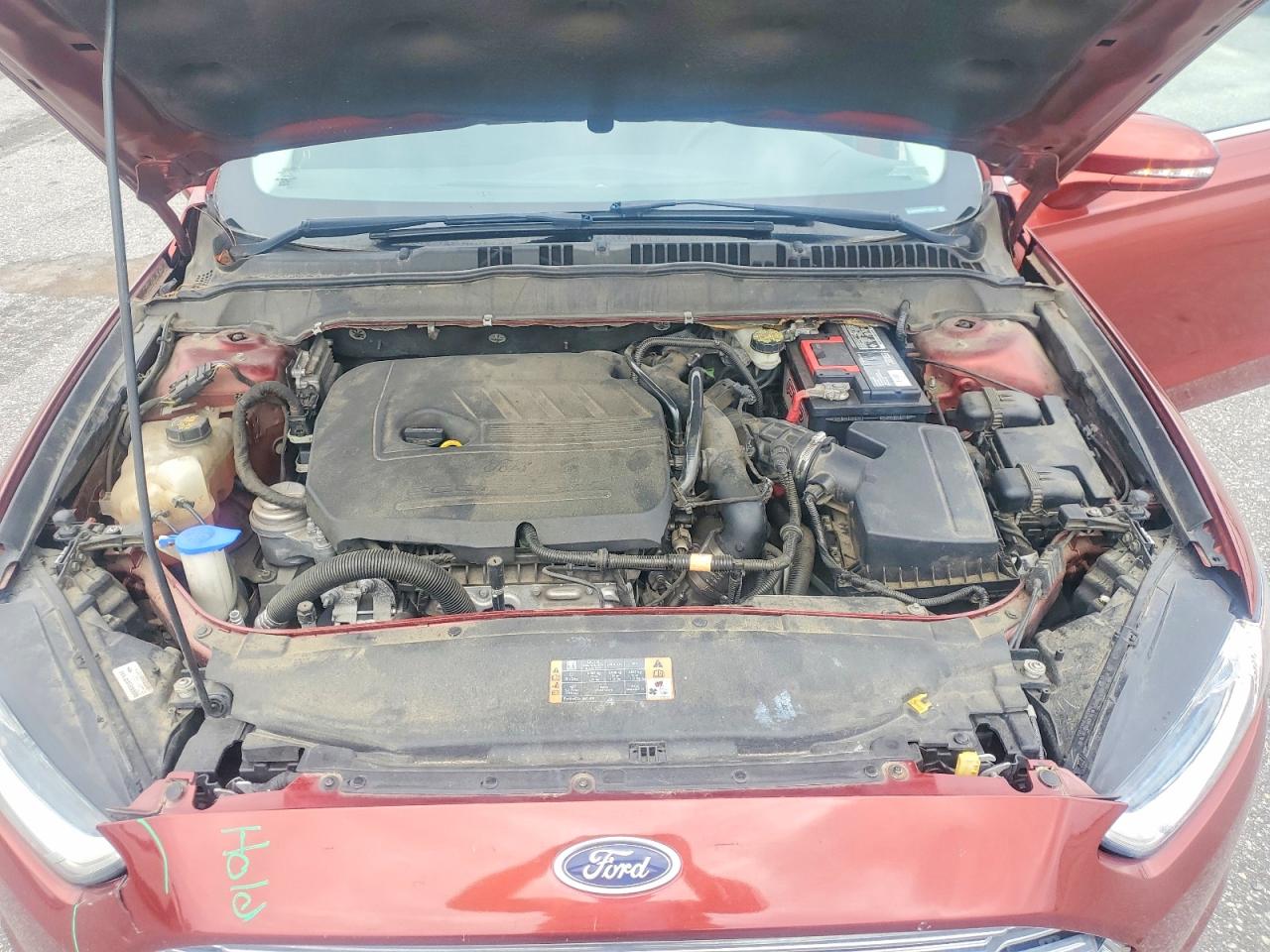 2014 Ford Fusion Se Burgundy vin: 3FA6P0HD4ER168203