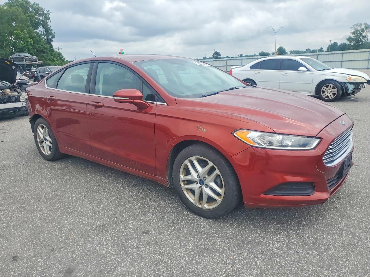 2014 Ford Fusion Se Burgundy vin: 3FA6P0HD4ER168203