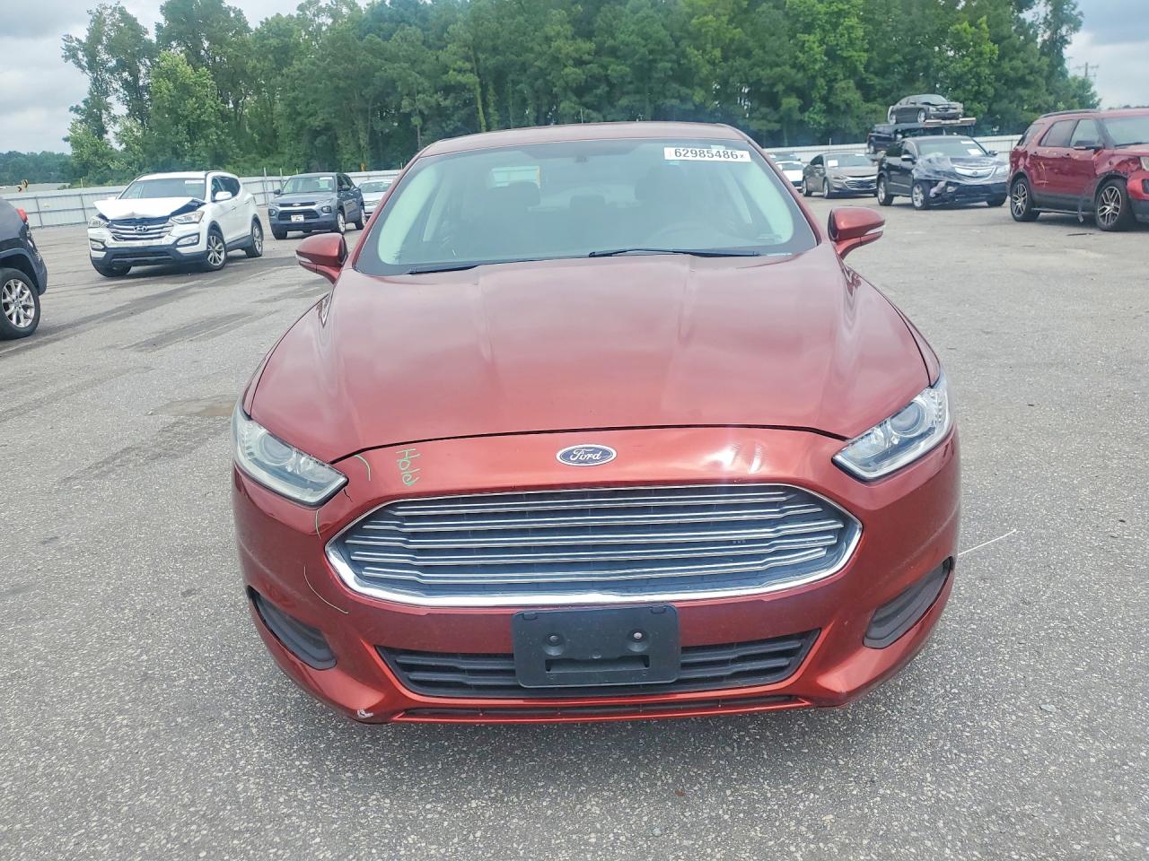 2014 Ford Fusion Se Burgundy vin: 3FA6P0HD4ER168203