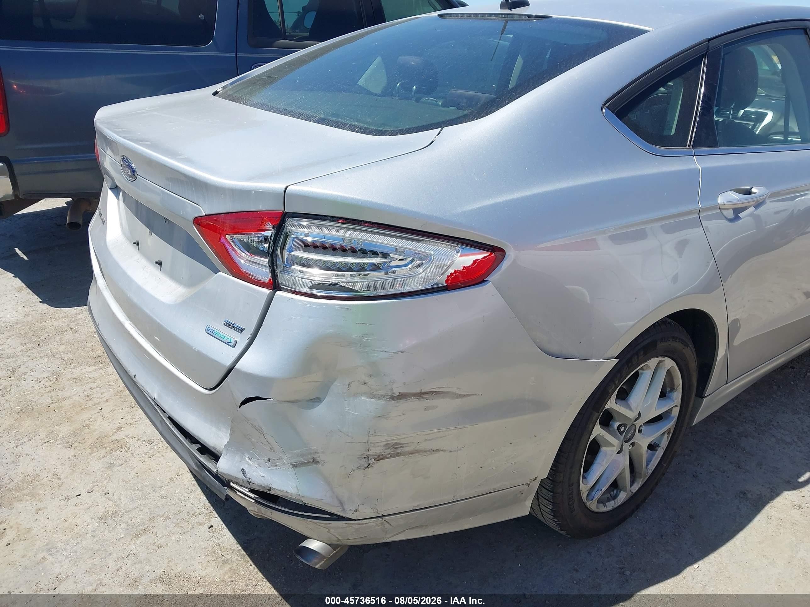 2014 Ford Fusion Se Silver vin: 3FA6P0HD4ER194543