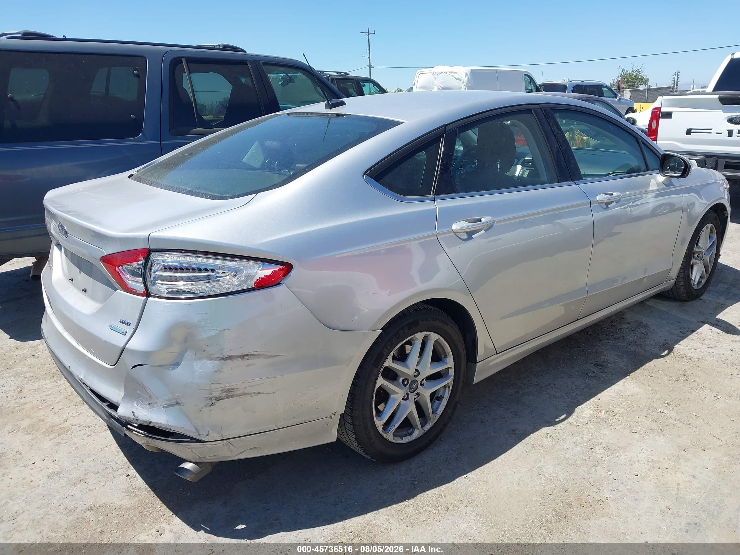 2014 Ford Fusion Se Silver vin: 3FA6P0HD4ER194543