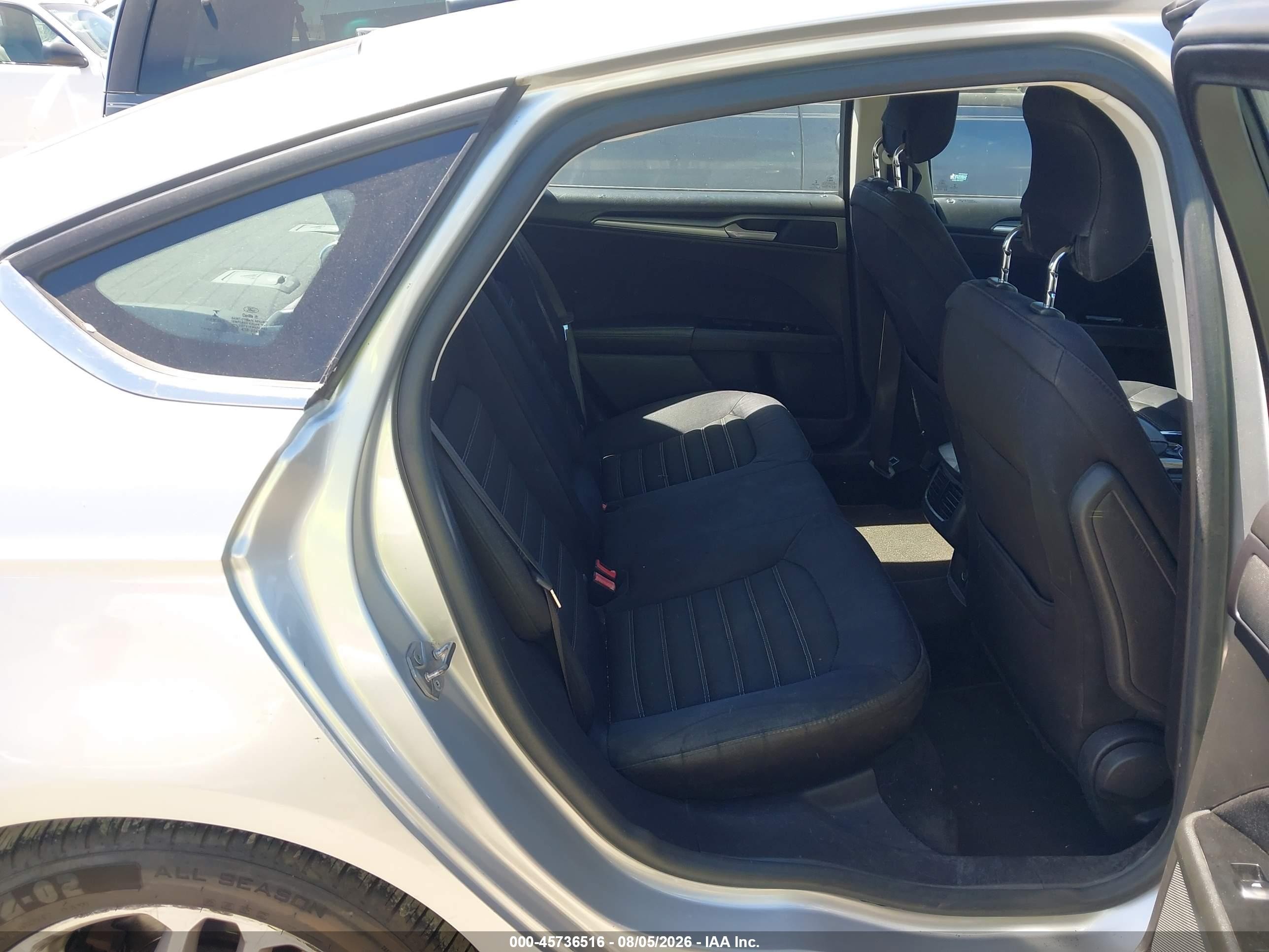 2014 Ford Fusion Se Silver vin: 3FA6P0HD4ER194543