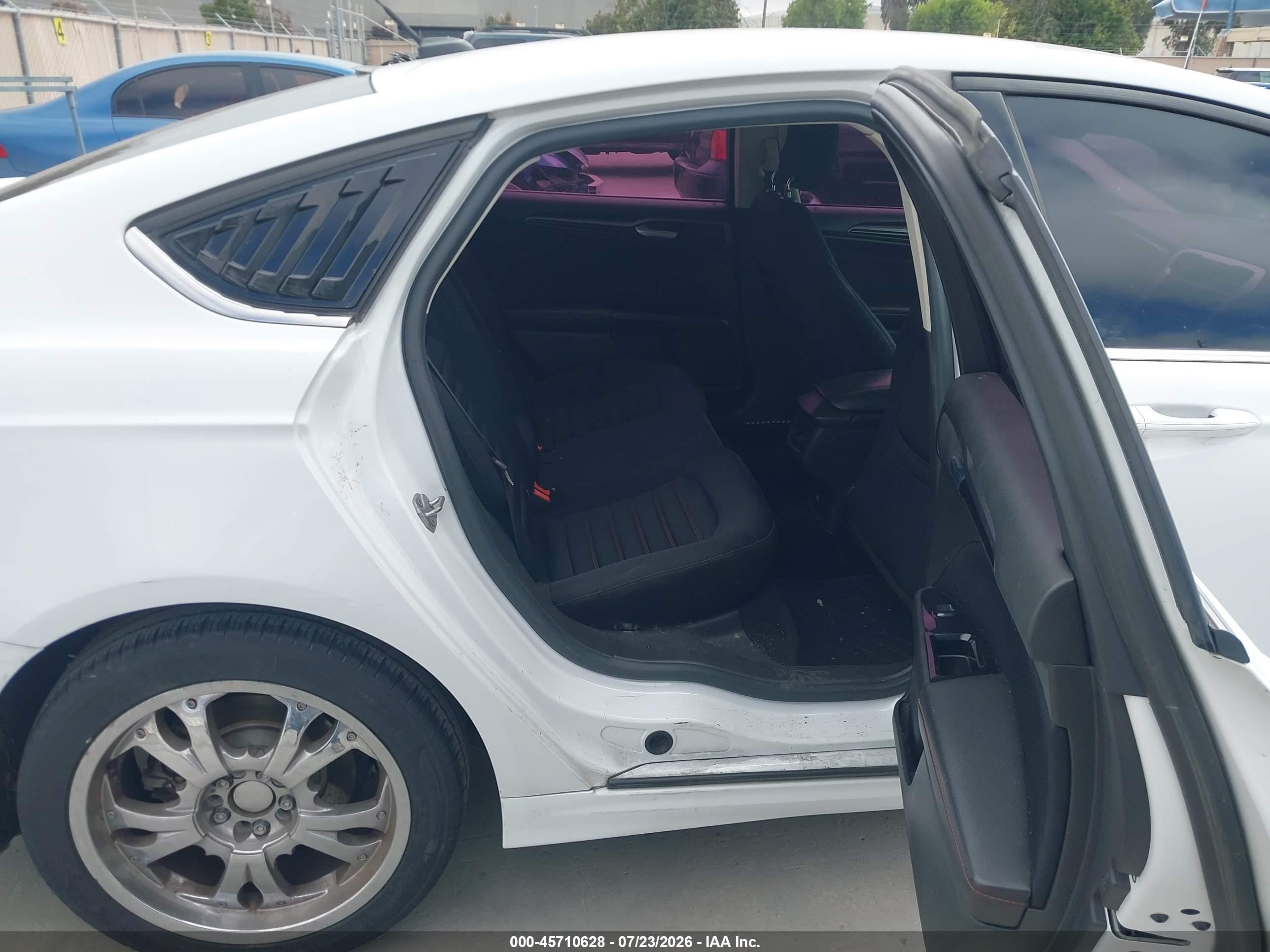 2014 Ford Fusion Se White vin: 3FA6P0HD4ER194901