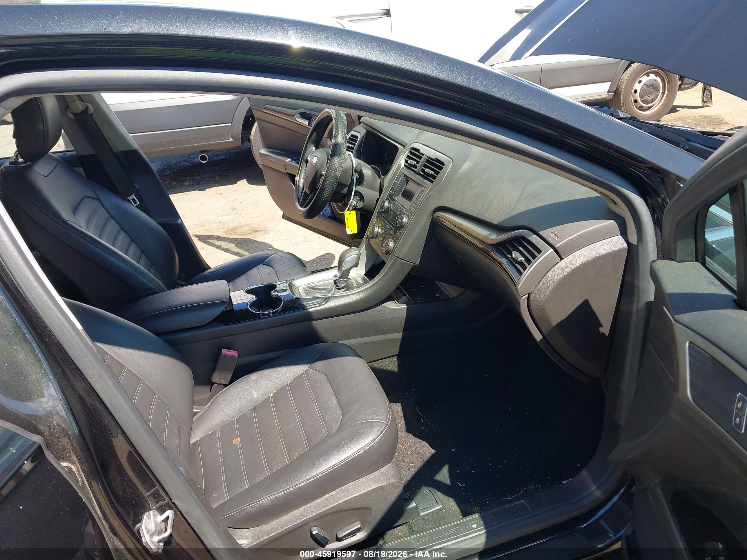 2014 Ford Fusion Se Black vin: 3FA6P0HD4ER207761