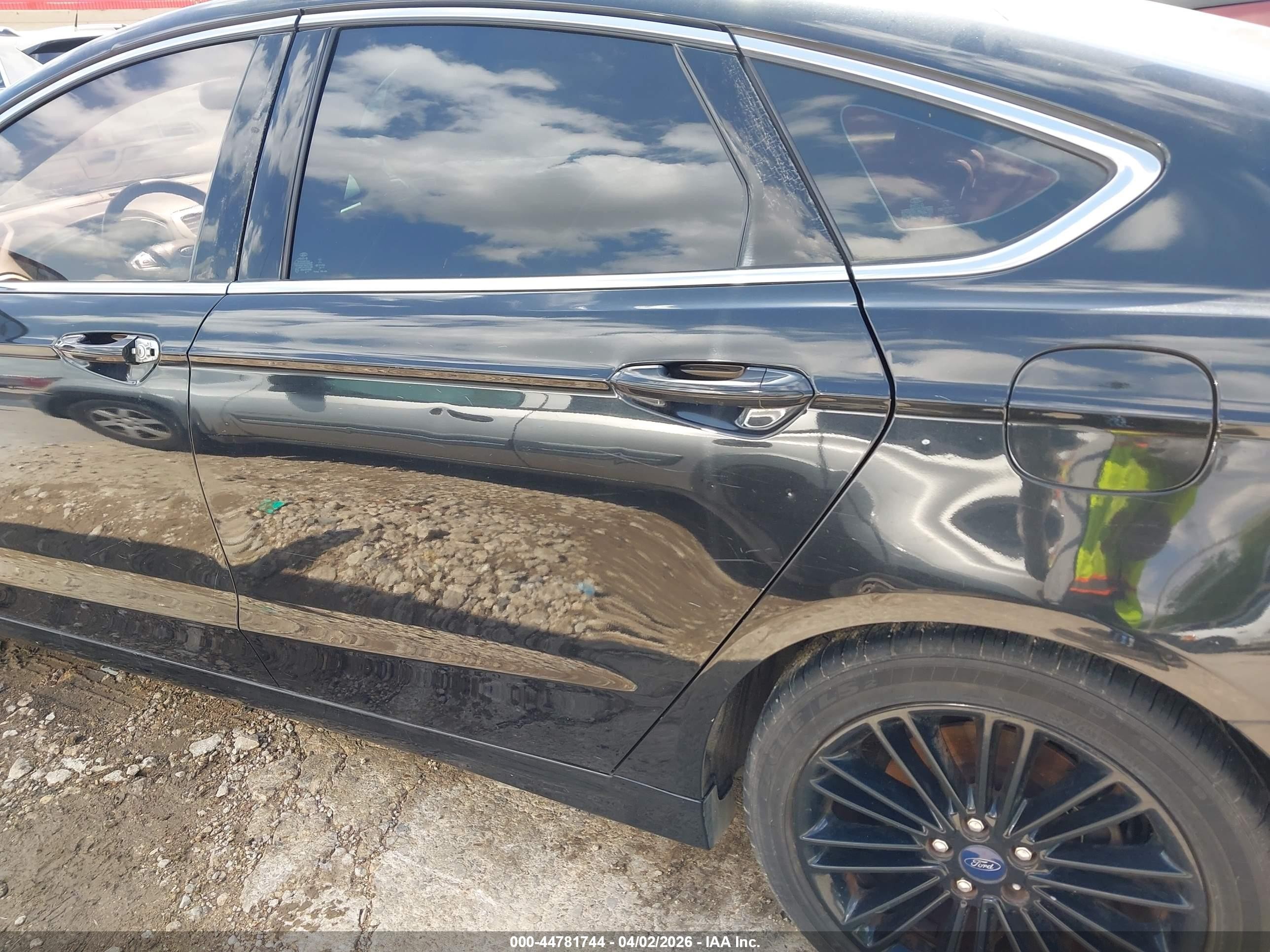 2014 Ford Fusion Se Black vin: 3FA6P0HD4ER240775