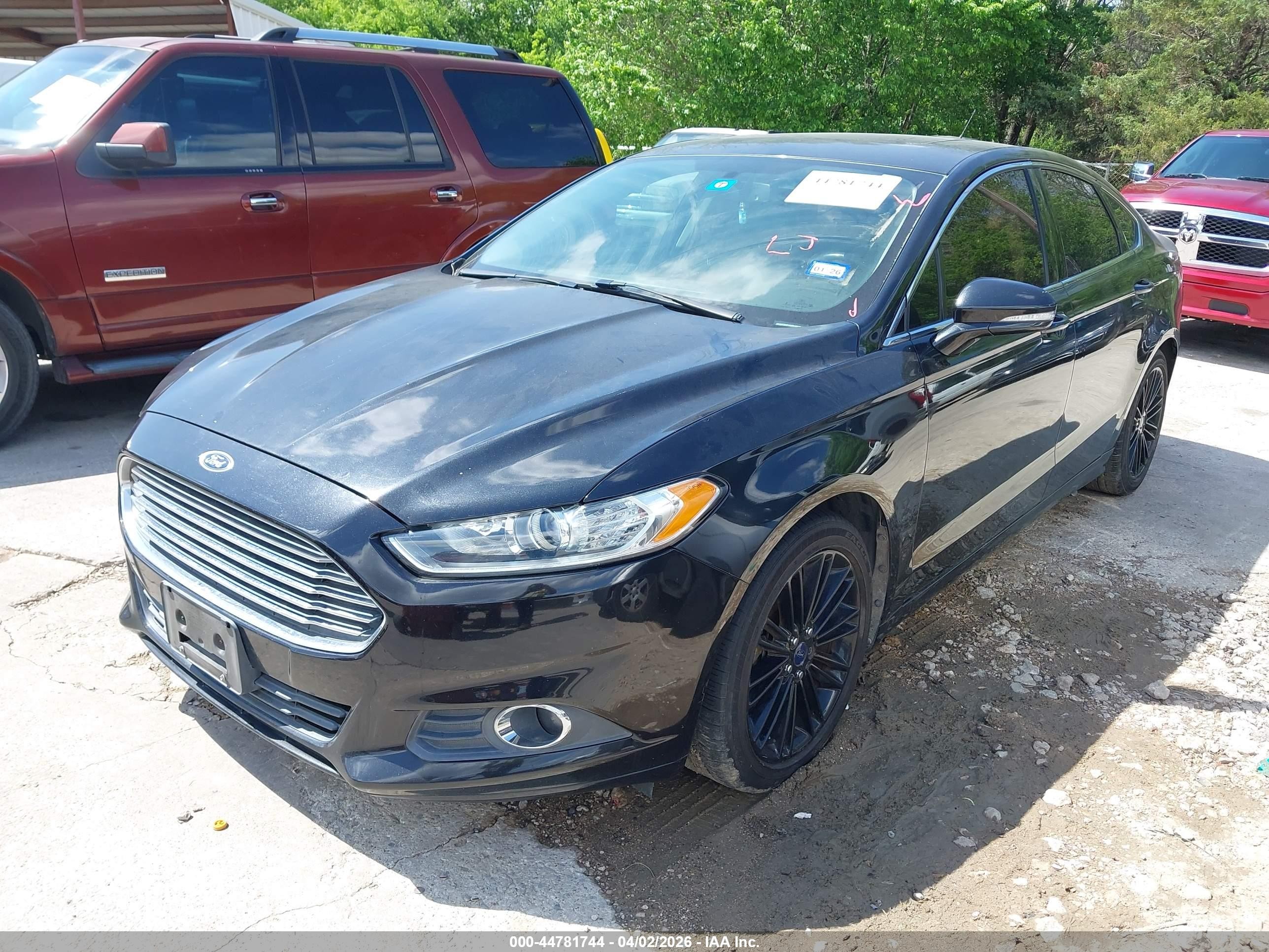 2014 Ford Fusion Se Black vin: 3FA6P0HD4ER240775
