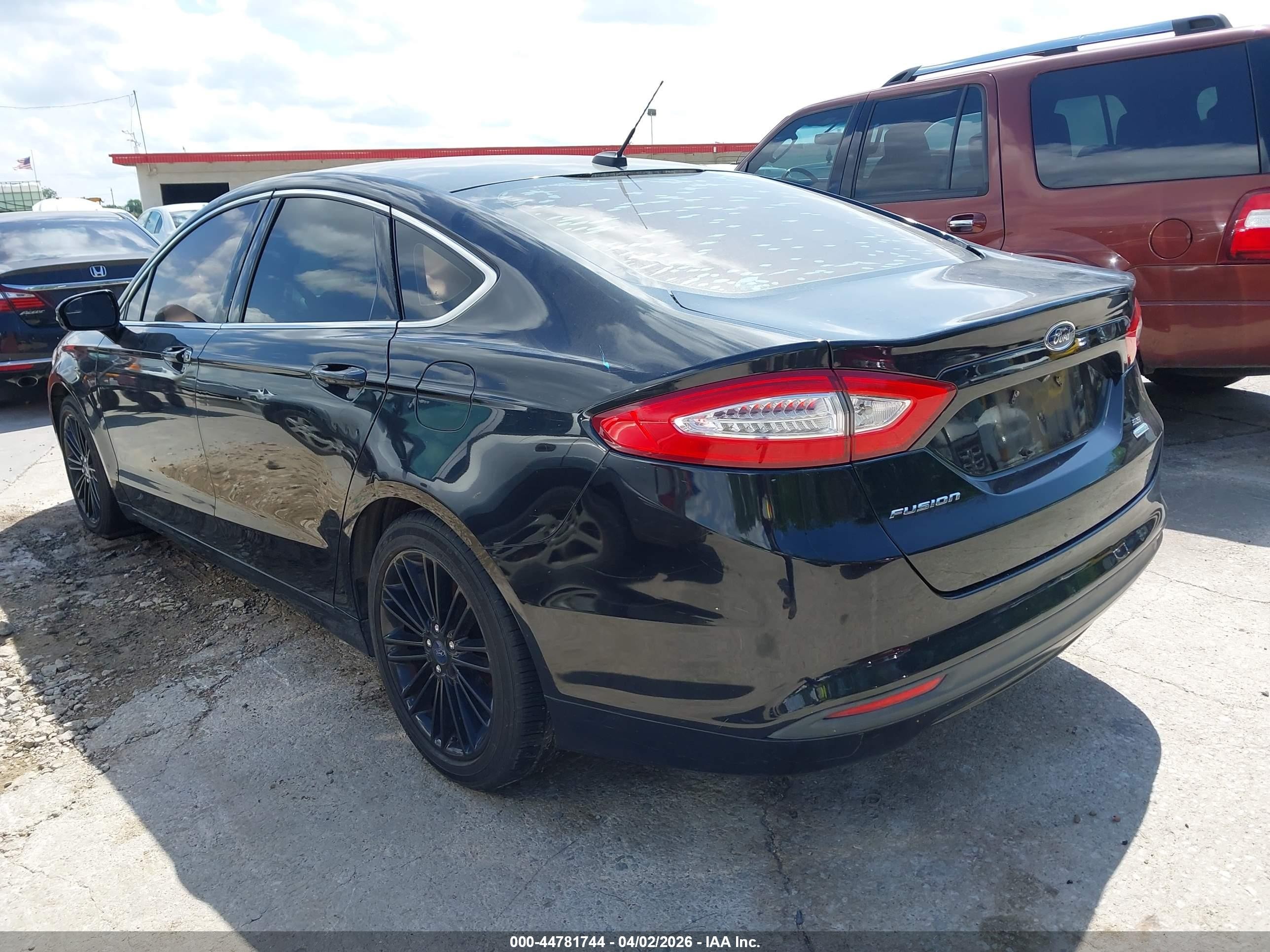 2014 Ford Fusion Se Black vin: 3FA6P0HD4ER240775