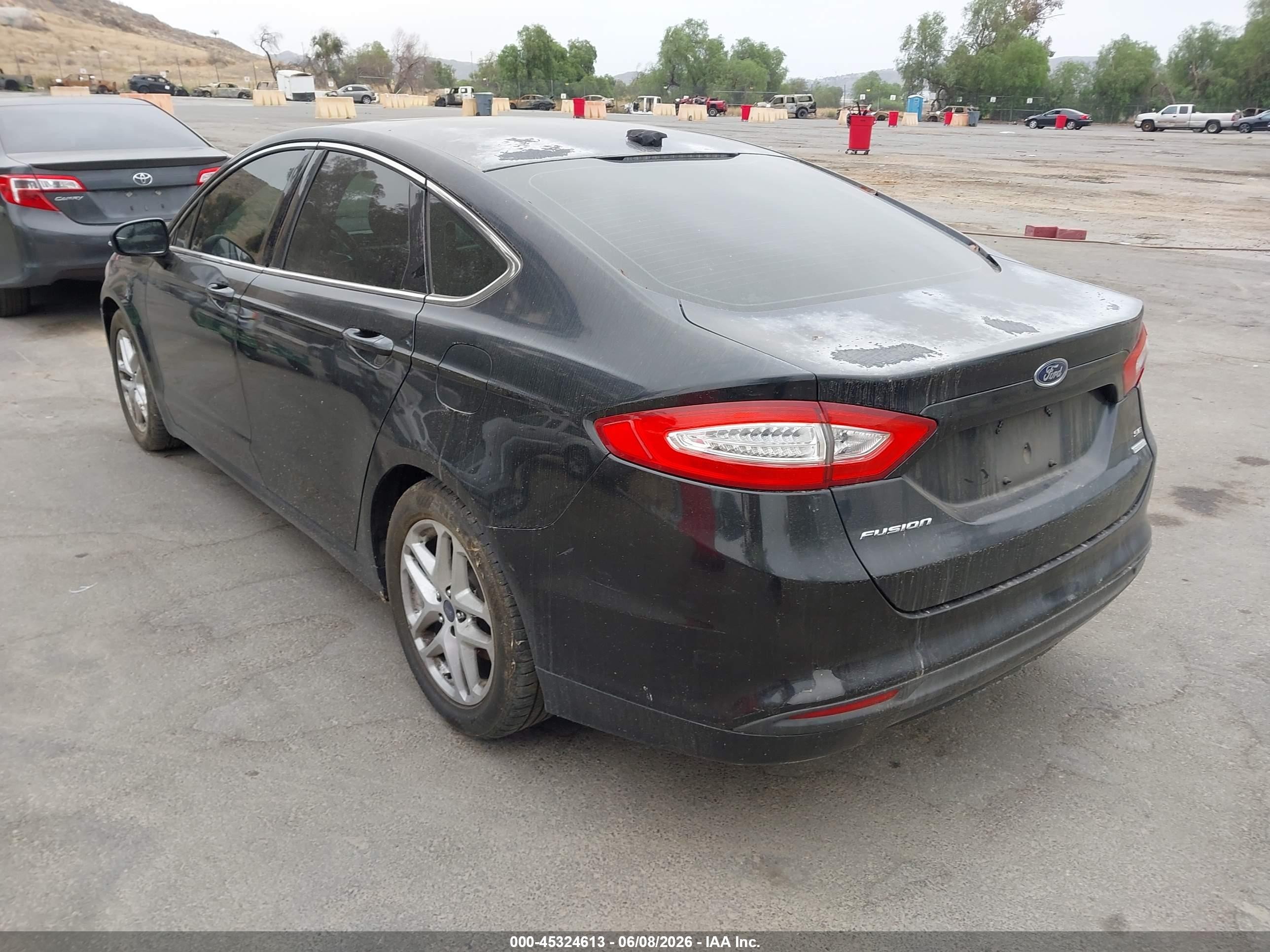 2014 Ford Fusion Se Black vin: 3FA6P0HD4ER258807