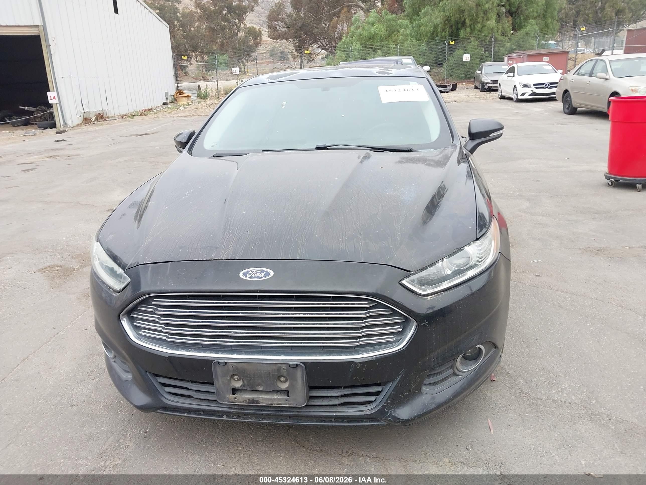 2014 Ford Fusion Se Black vin: 3FA6P0HD4ER258807