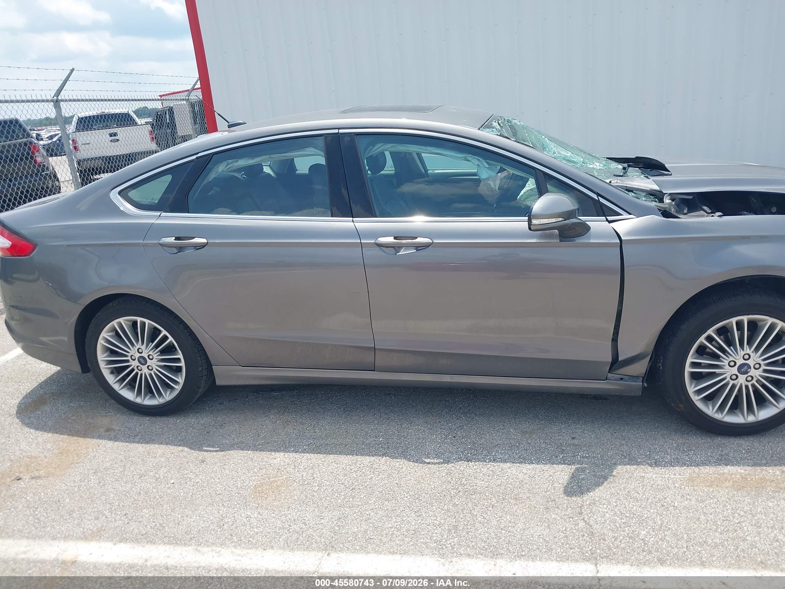 2014 Ford Fusion Se Gray vin: 3FA6P0HD4ER286123