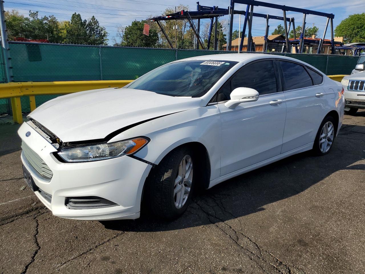 2014 Ford Fusion Se White vin: 3FA6P0HD4ER303793
