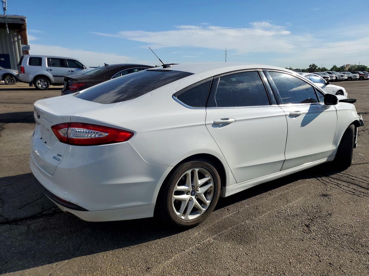 2014 Ford Fusion Se White vin: 3FA6P0HD4ER303793