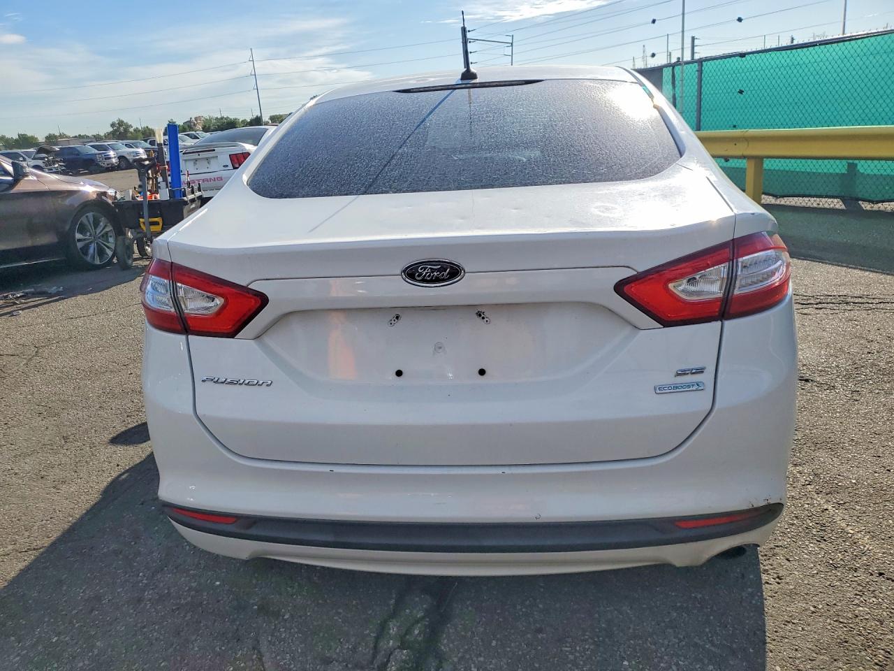 2014 Ford Fusion Se White vin: 3FA6P0HD4ER303793