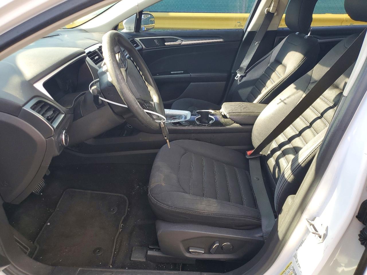 2014 Ford Fusion Se White vin: 3FA6P0HD4ER303793