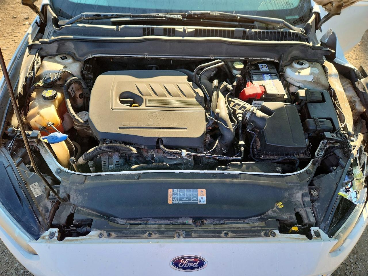2014 Ford Fusion Se White vin: 3FA6P0HD4ER321436