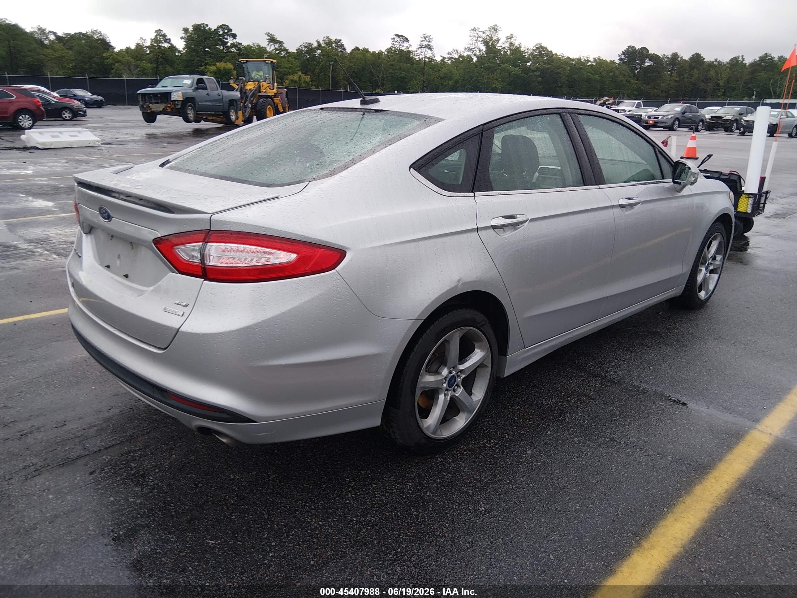 2014 Ford Fusion Se Silver vin: 3FA6P0HD4ER326510