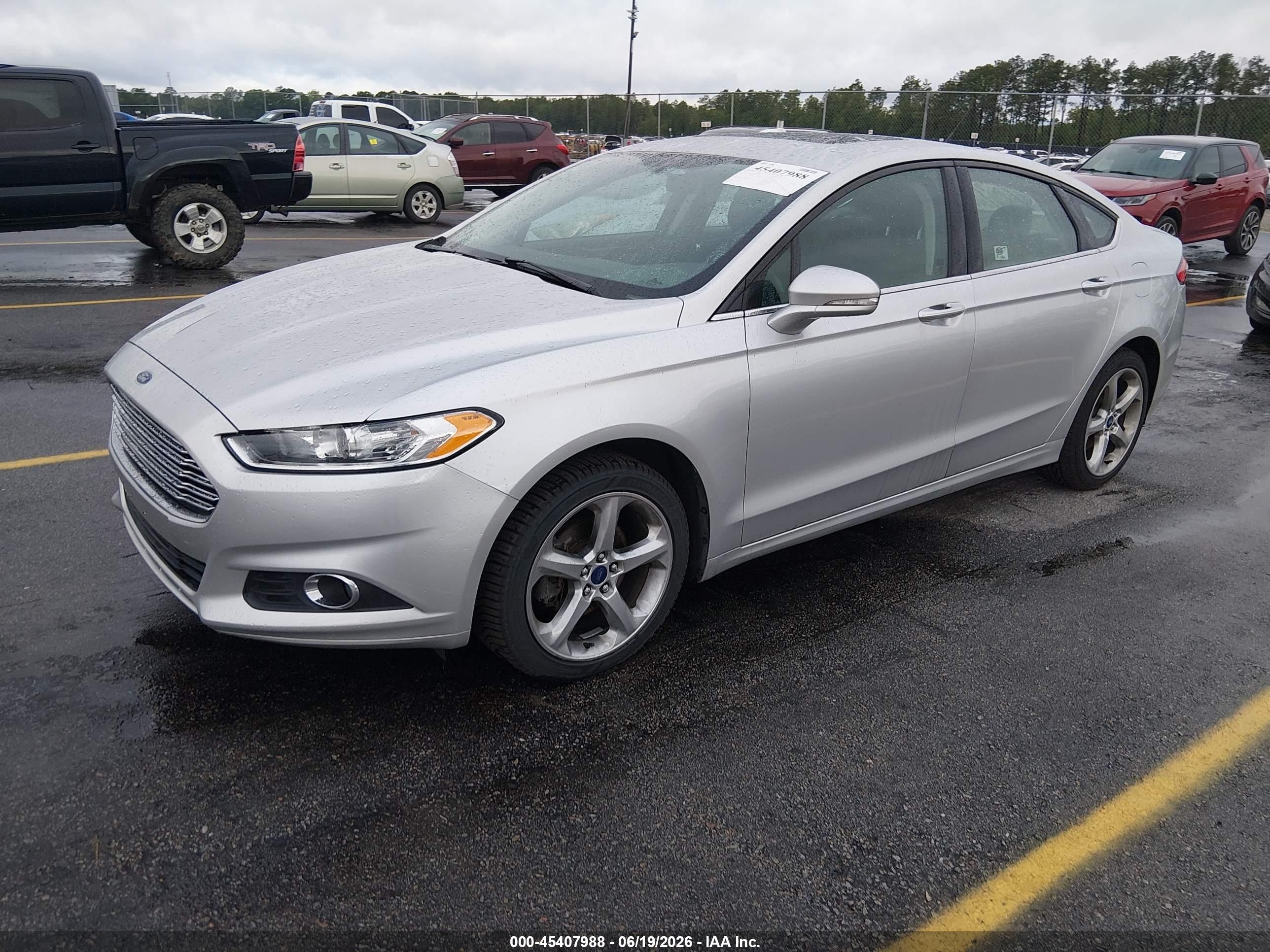 2014 Ford Fusion Se Silver vin: 3FA6P0HD4ER326510