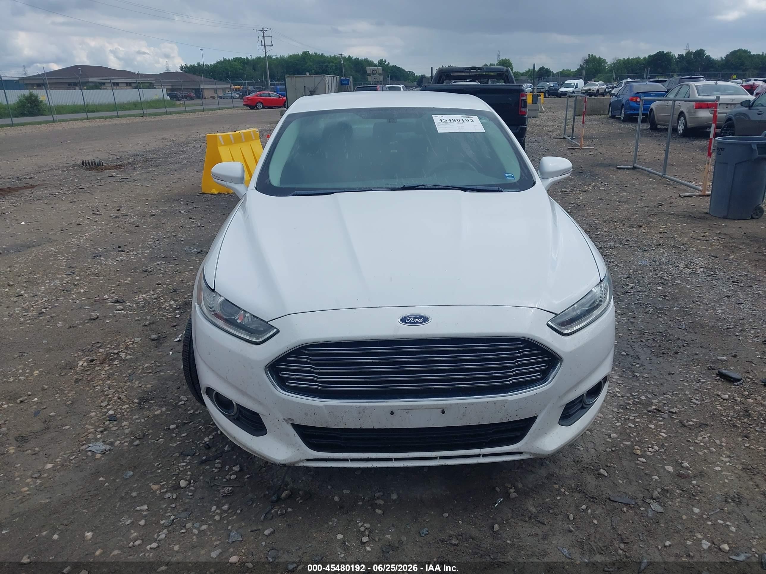 2014 Ford Fusion Se White vin: 3FA6P0HD4ER359992