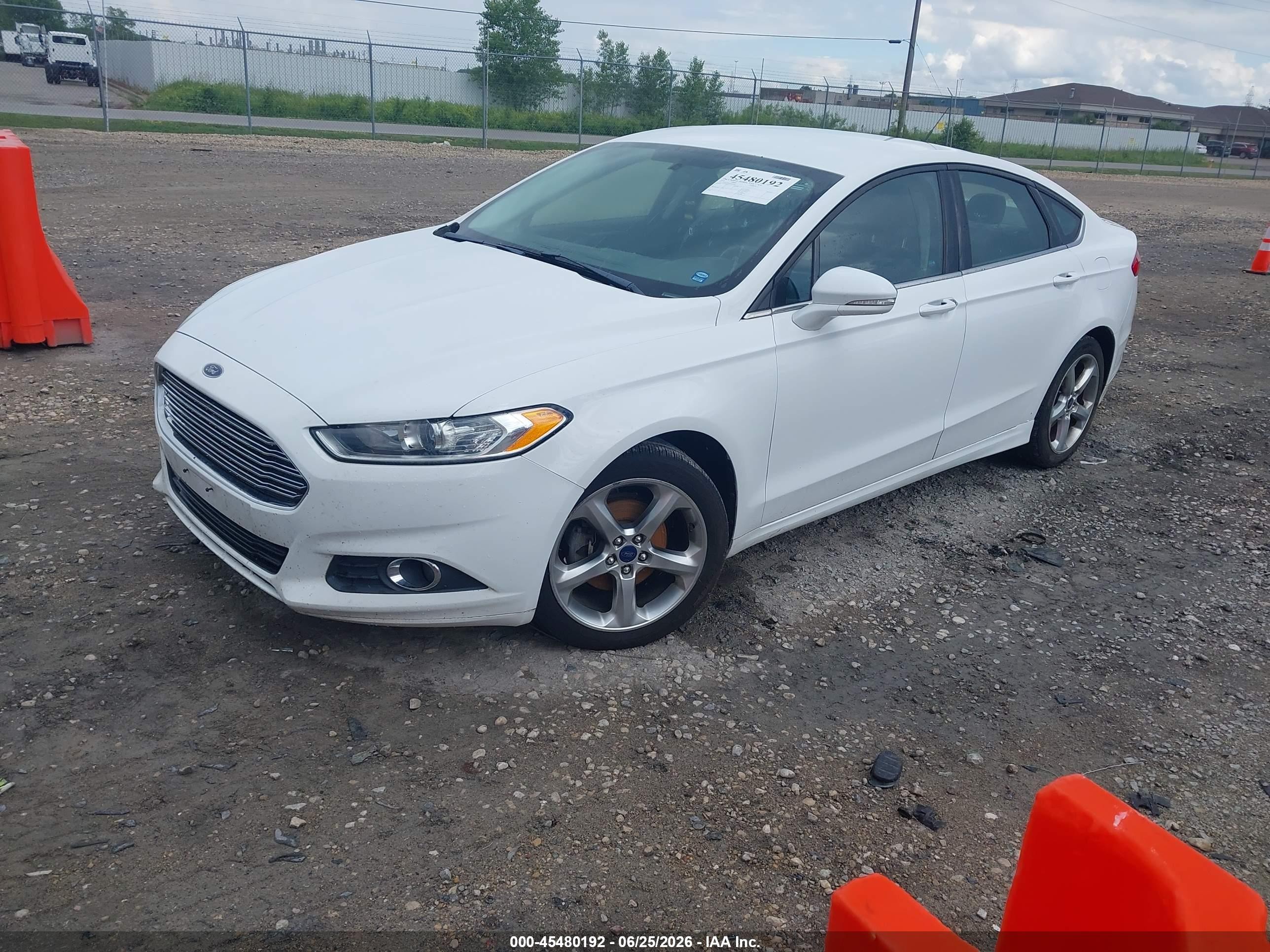 2014 Ford Fusion Se White vin: 3FA6P0HD4ER359992