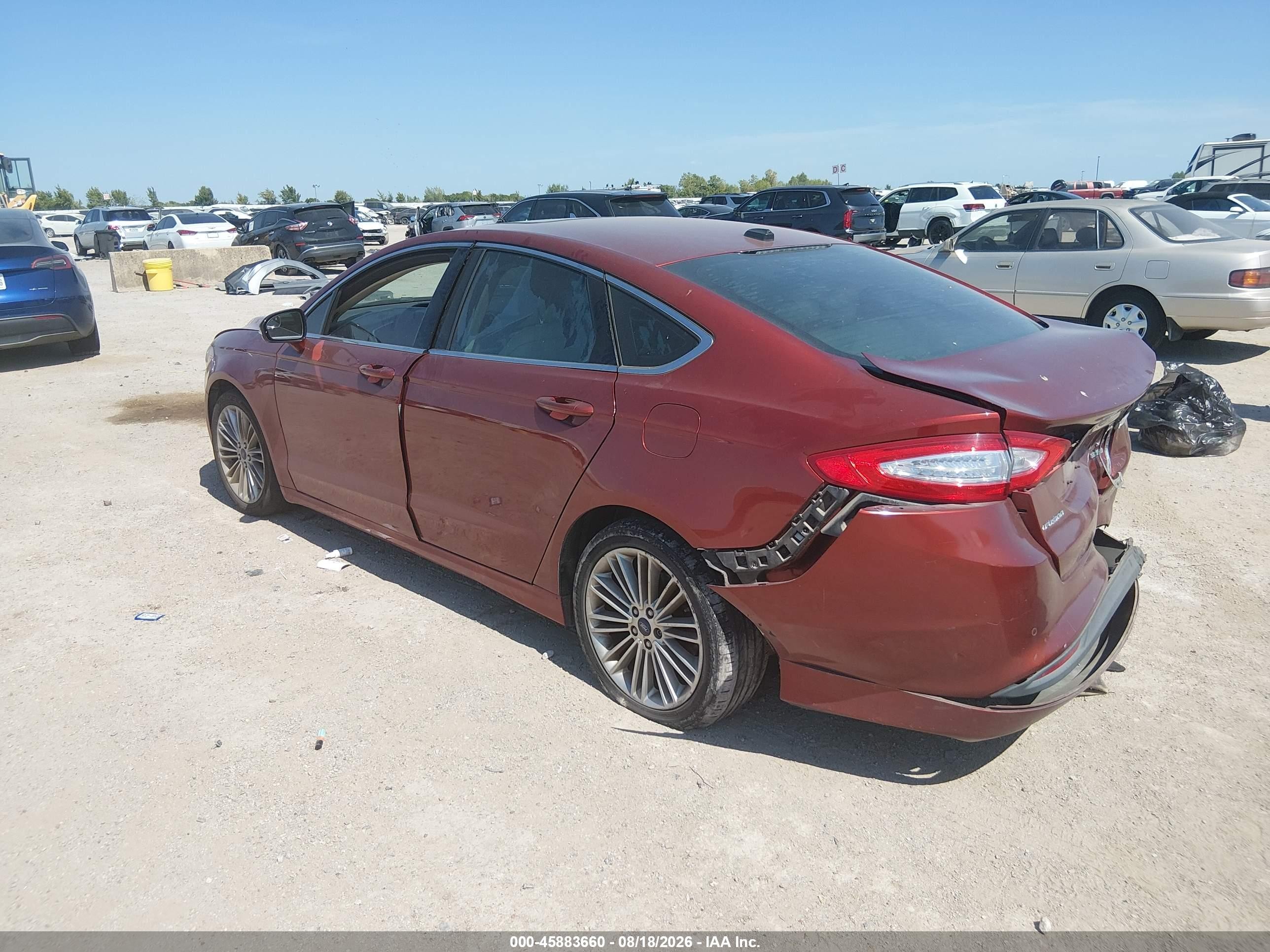 2014 Ford Fusion Se Red vin: 3FA6P0HD4ER365565