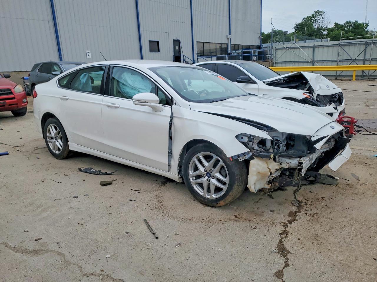 2015 Ford Fusion Se White vin: 3FA6P0HD4FR117978