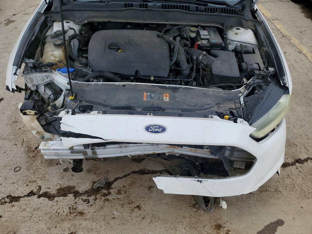 2015 Ford Fusion Se White vin: 3FA6P0HD4FR117978