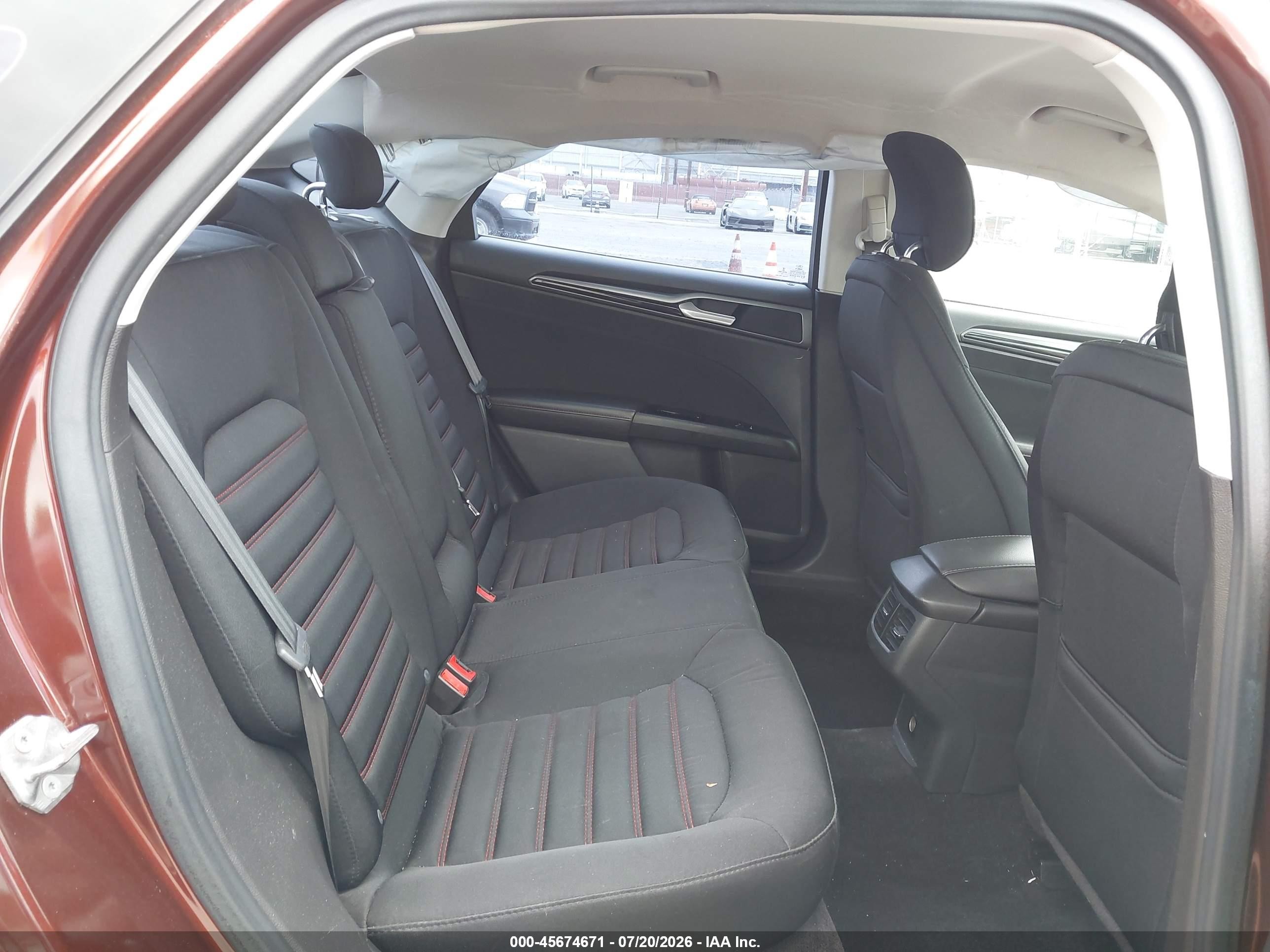 2015 Ford Fusion Se Brown vin: 3FA6P0HD4FR128883