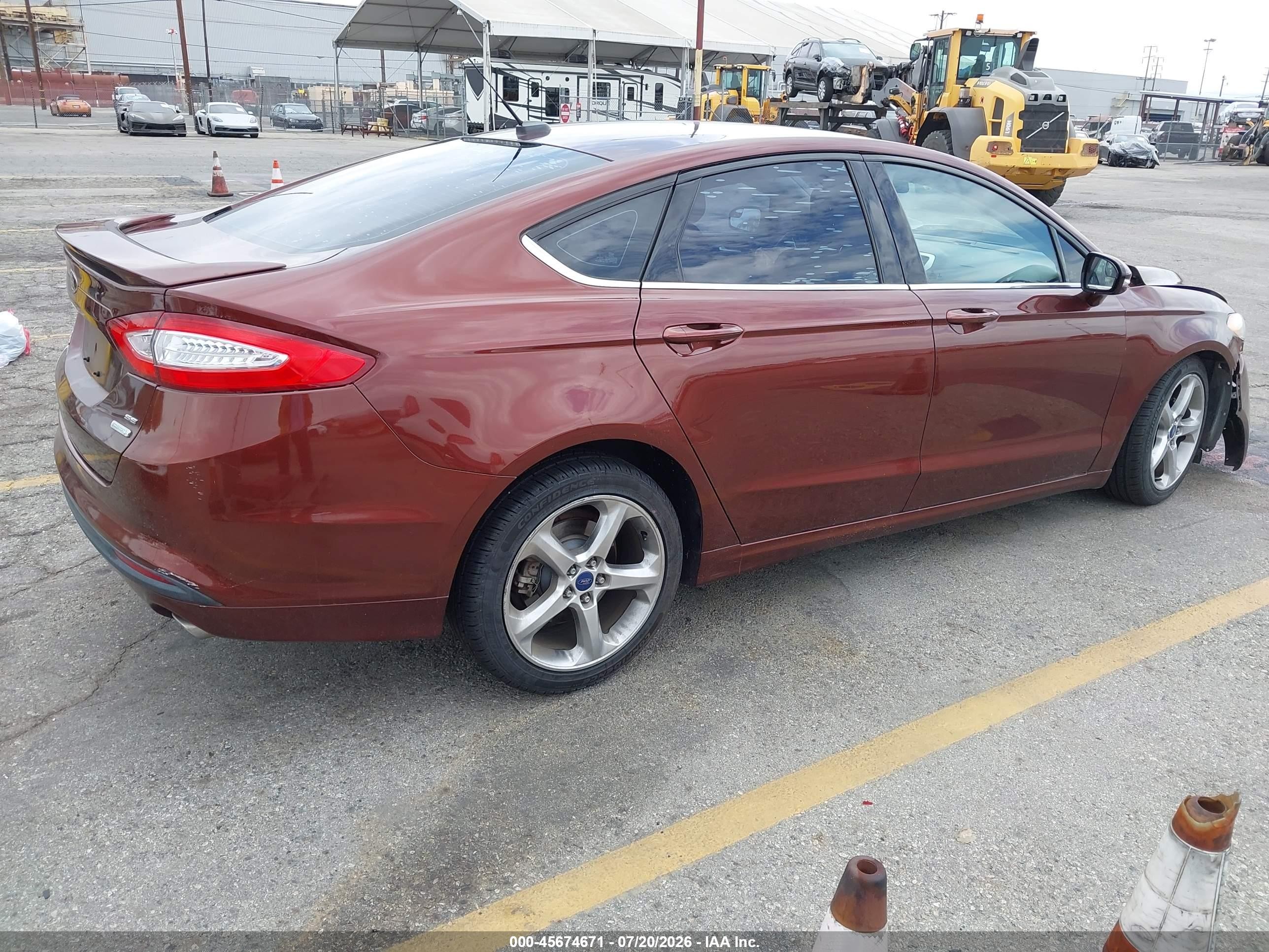 2015 Ford Fusion Se Brown vin: 3FA6P0HD4FR128883