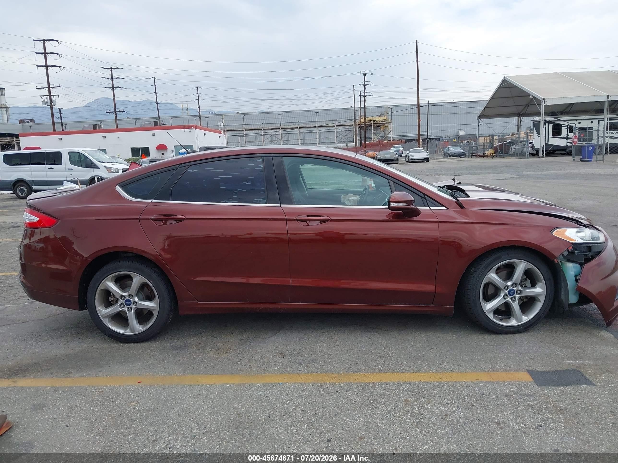 2015 Ford Fusion Se Brown vin: 3FA6P0HD4FR128883