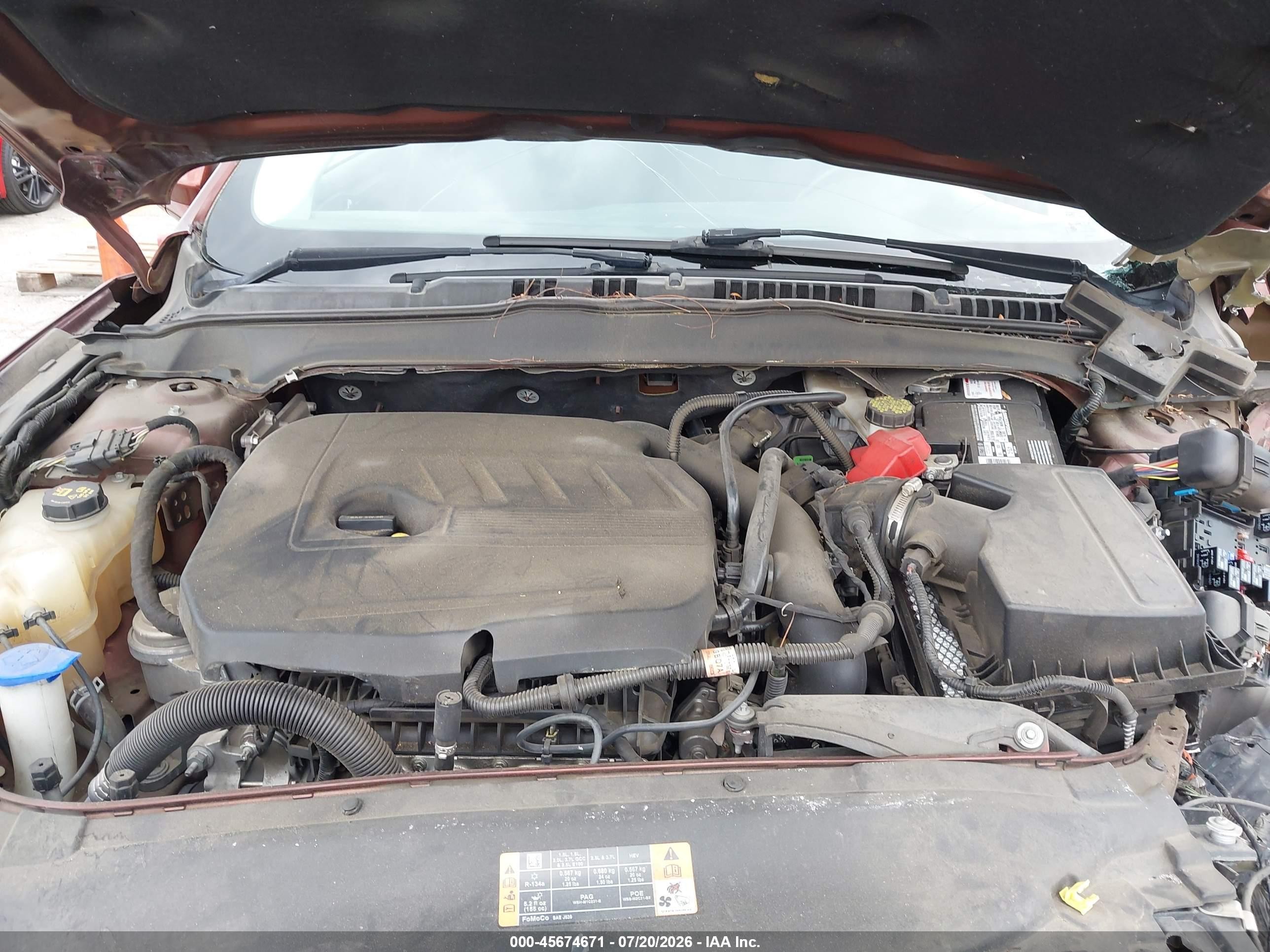 2015 Ford Fusion Se Brown vin: 3FA6P0HD4FR128883