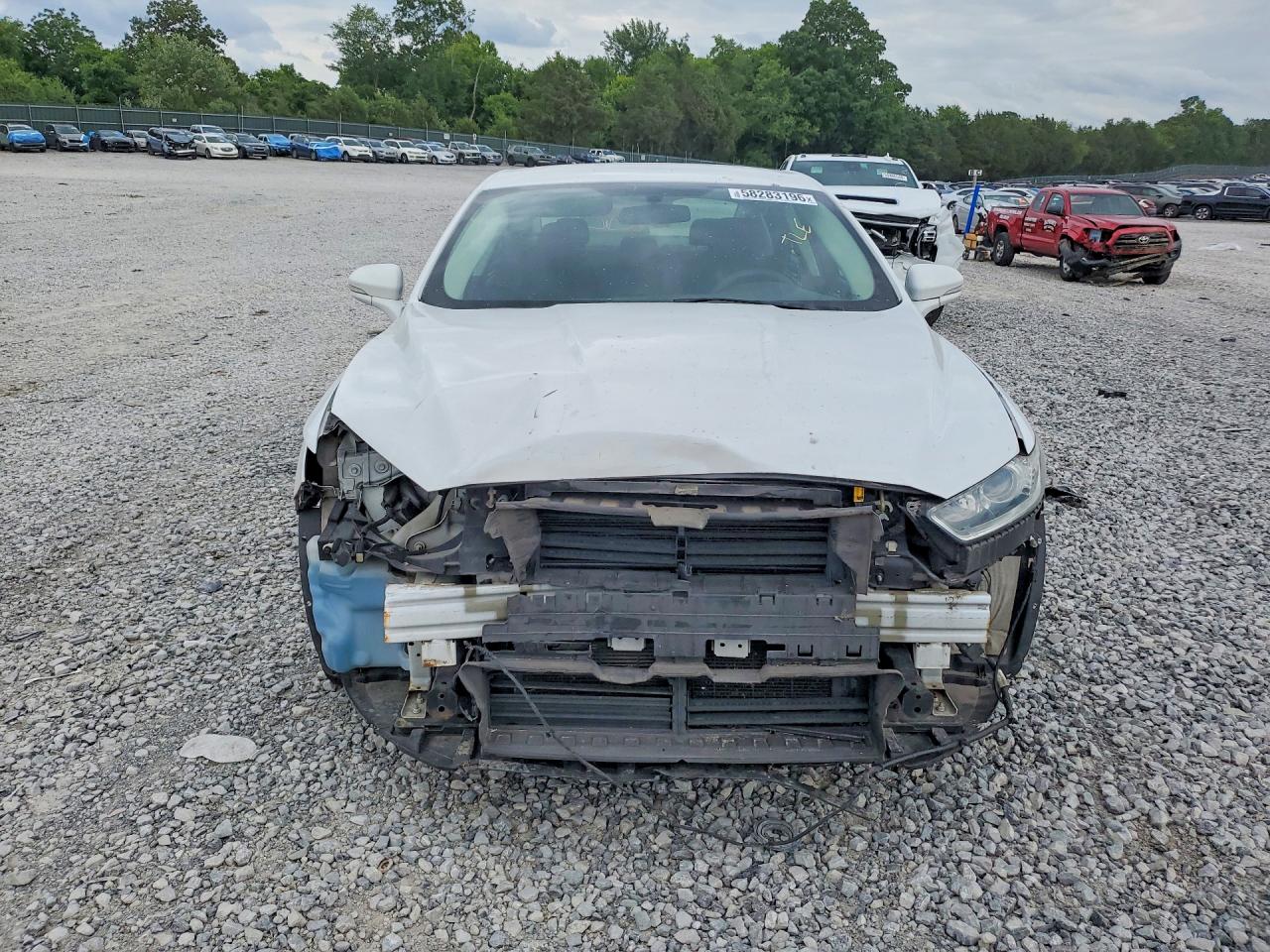 2015 Ford Fusion Se White vin: 3FA6P0HD4FR129368
