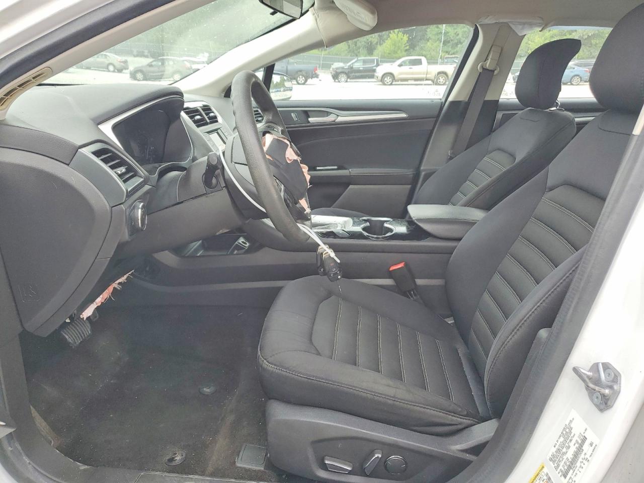 2015 Ford Fusion Se White vin: 3FA6P0HD4FR129368
