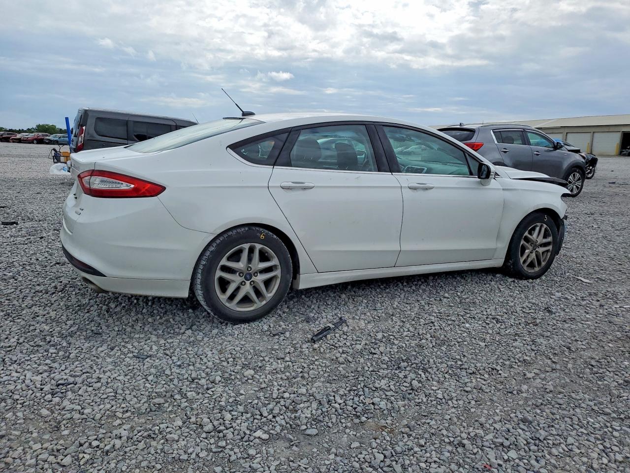 2015 Ford Fusion Se White vin: 3FA6P0HD4FR129368