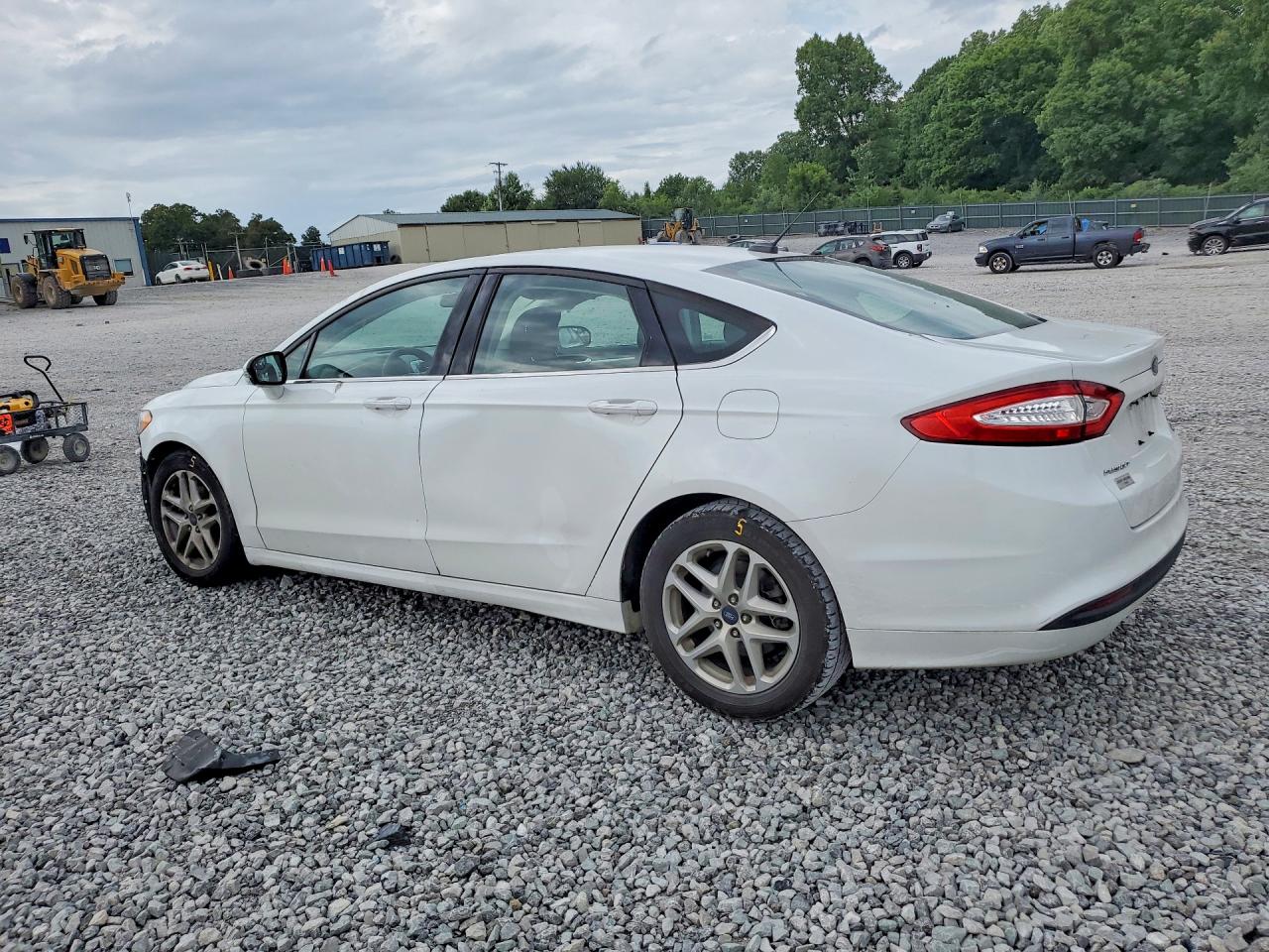 2015 Ford Fusion Se White vin: 3FA6P0HD4FR129368