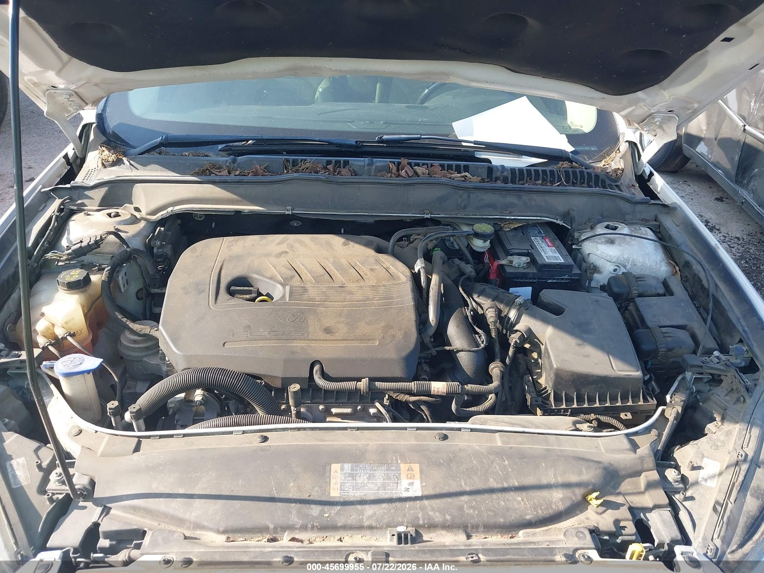 2015 Ford Fusion Se White vin: 3FA6P0HD4FR170504