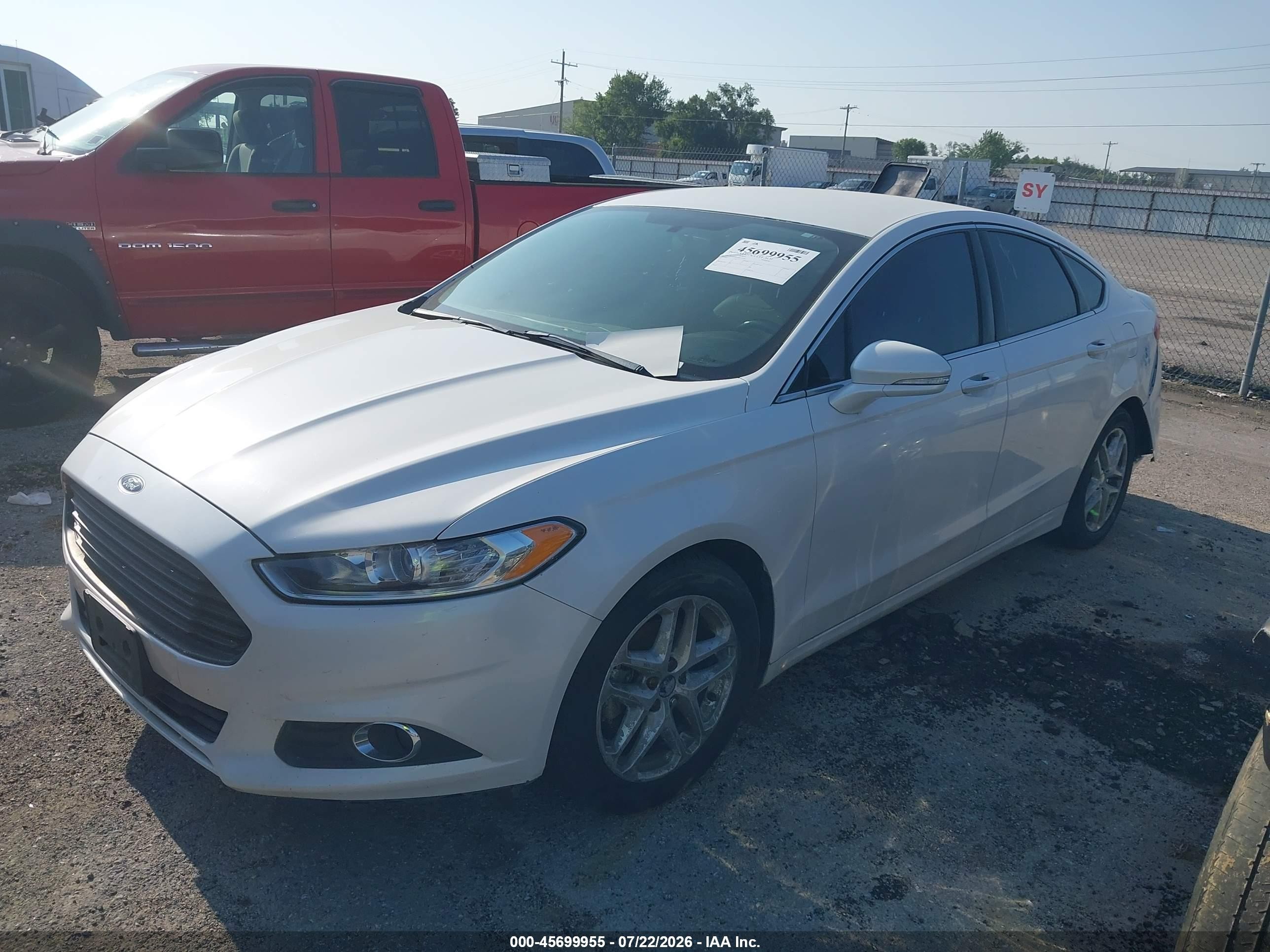 2015 Ford Fusion Se White vin: 3FA6P0HD4FR170504