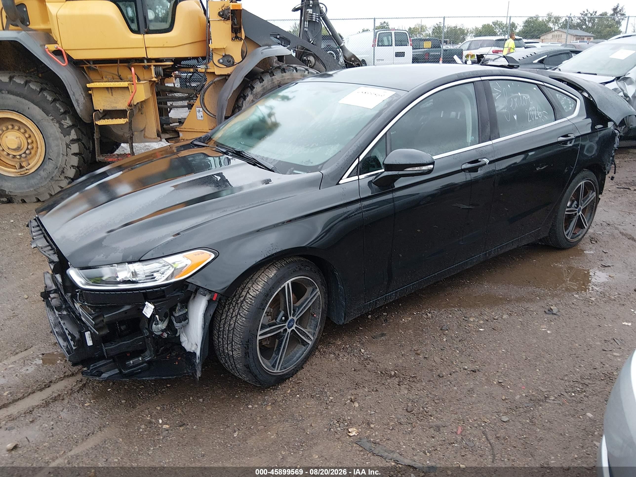 2015 Ford Fusion Se Black vin: 3FA6P0HD4FR232290