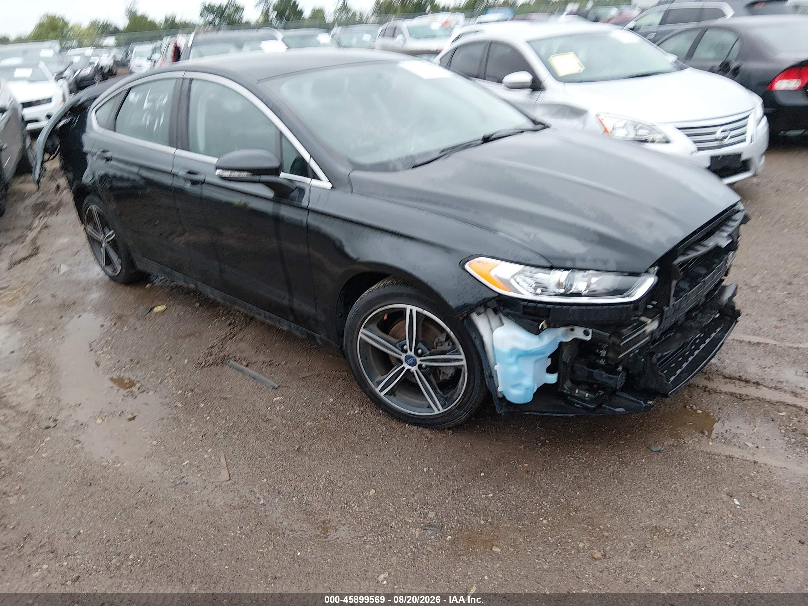 2015 Ford Fusion Se Black vin: 3FA6P0HD4FR232290