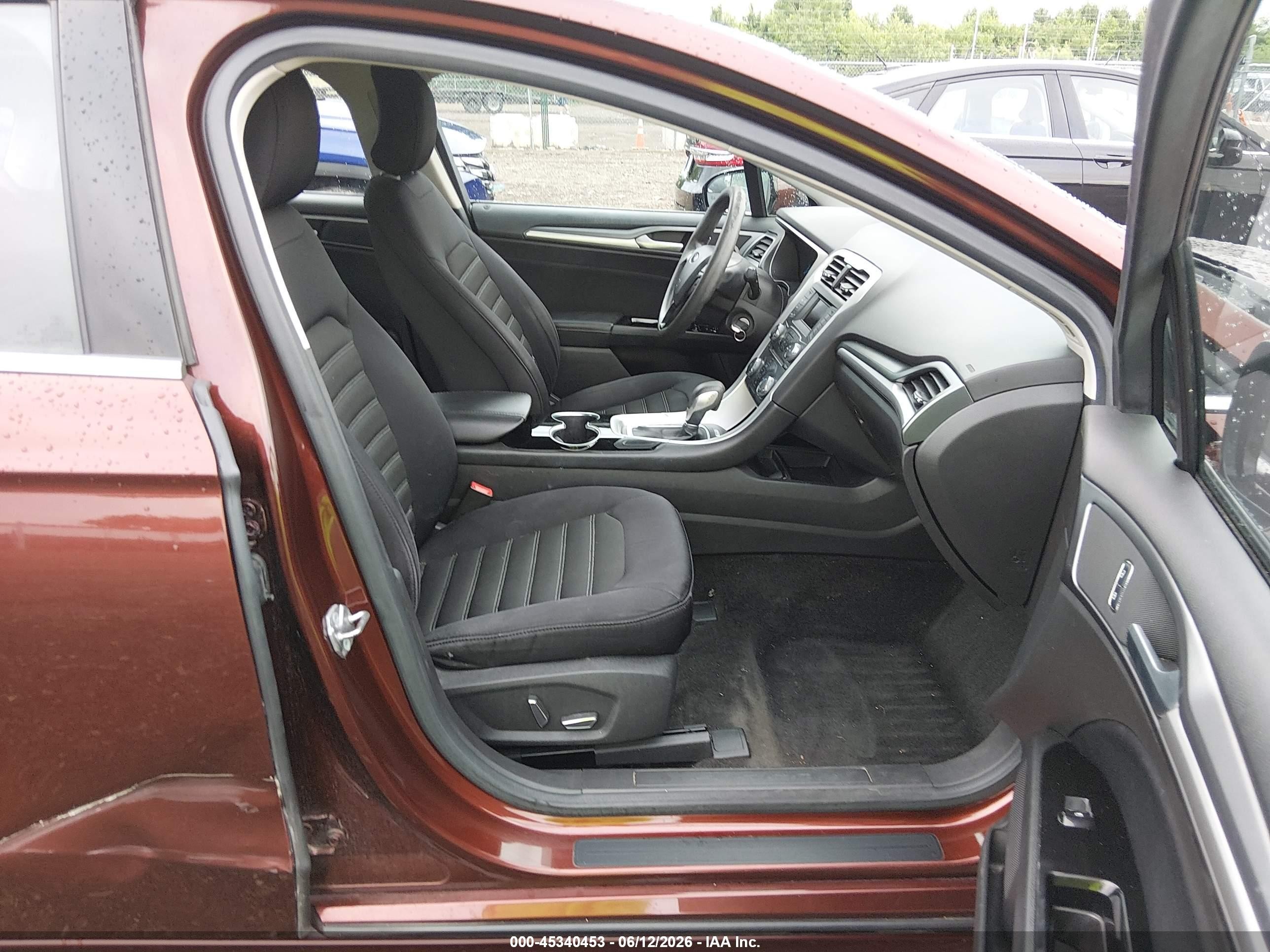 2015 Ford Fusion Se Burgundy vin: 3FA6P0HD4FR232516