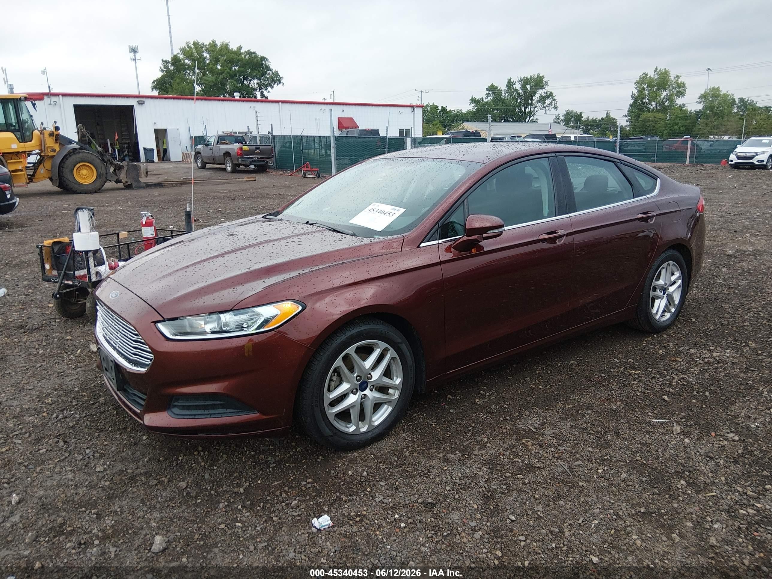 2015 Ford Fusion Se Burgundy vin: 3FA6P0HD4FR232516