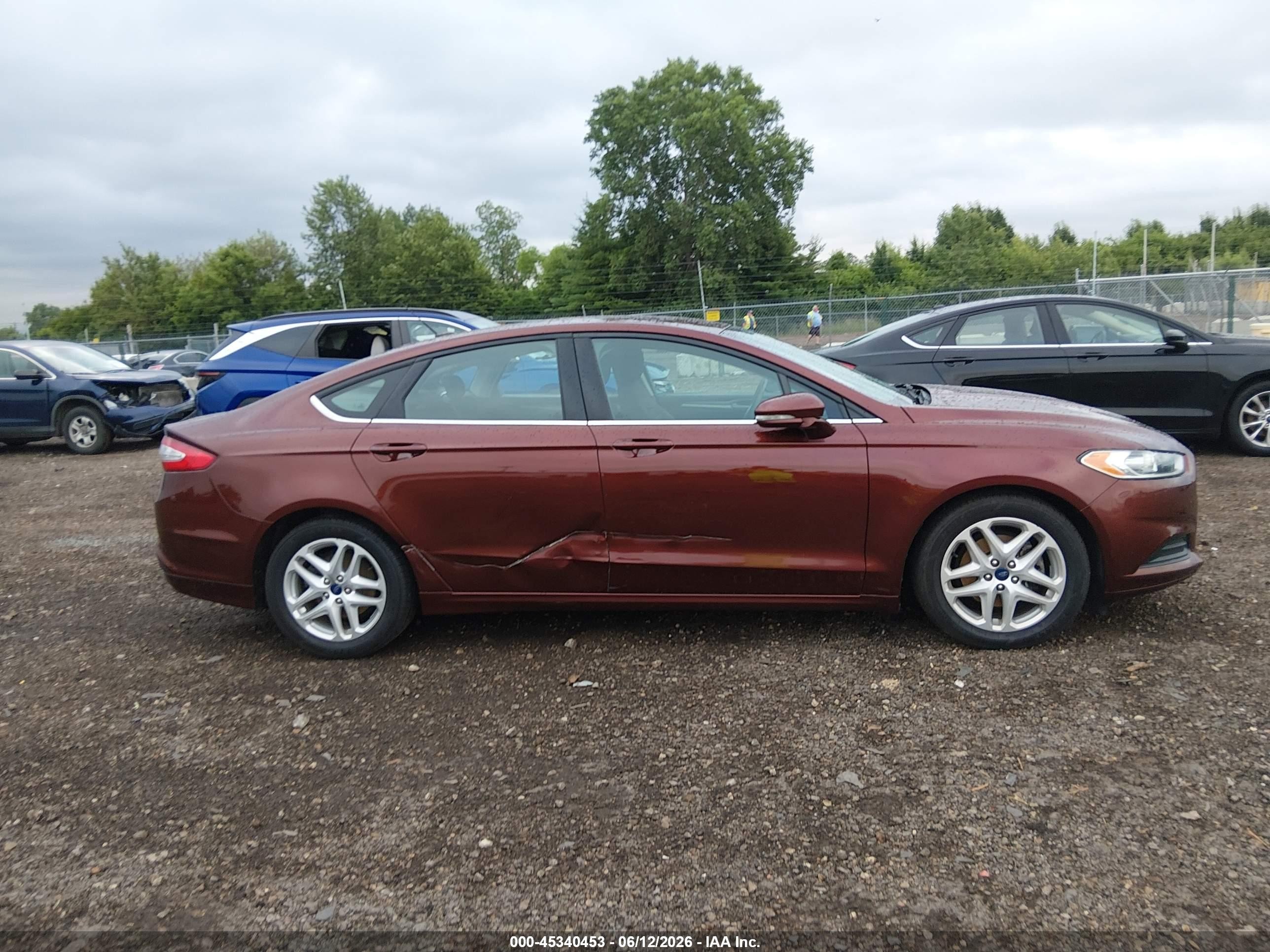 2015 Ford Fusion Se Burgundy vin: 3FA6P0HD4FR232516