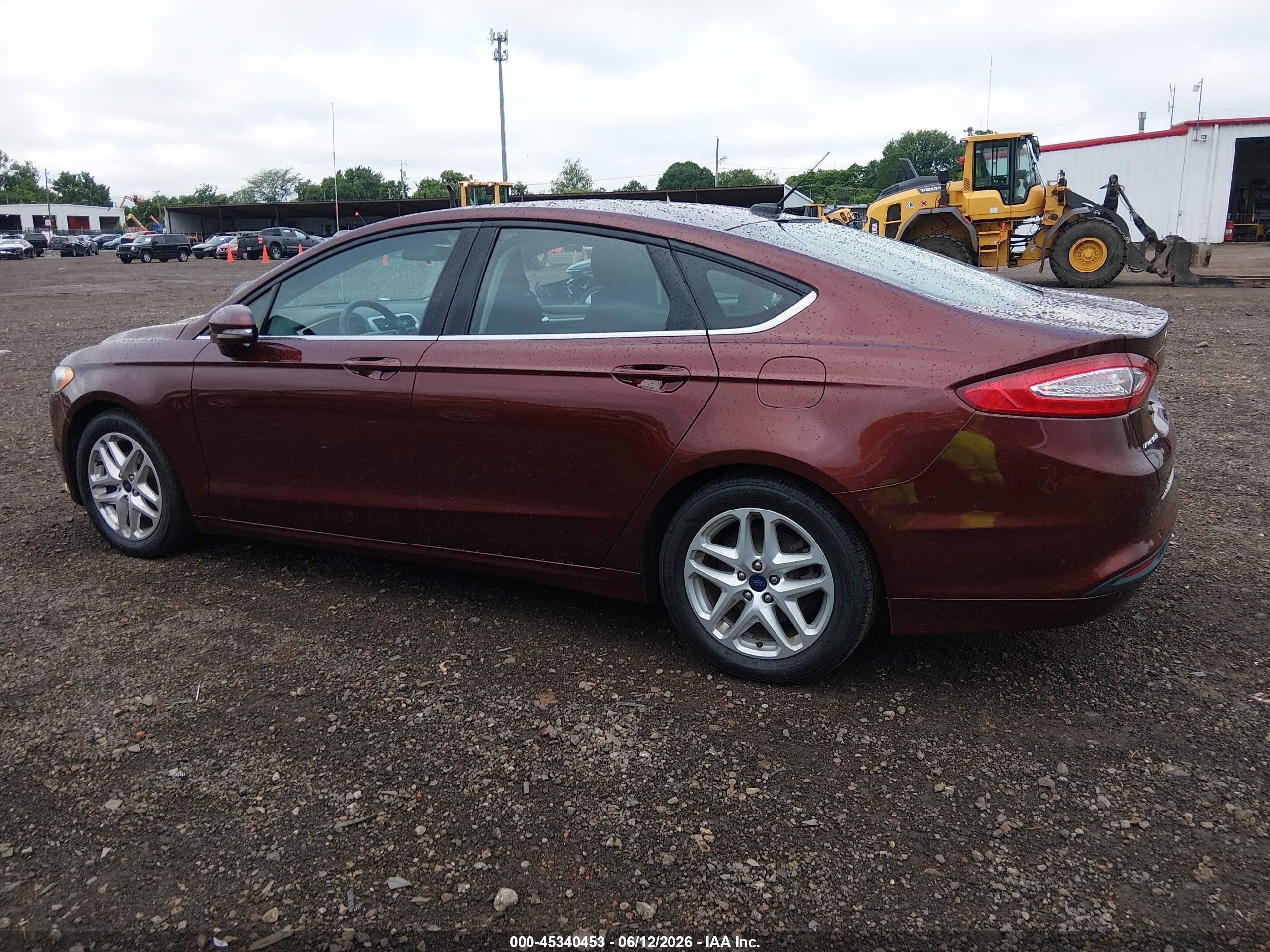 2015 Ford Fusion Se Burgundy vin: 3FA6P0HD4FR232516