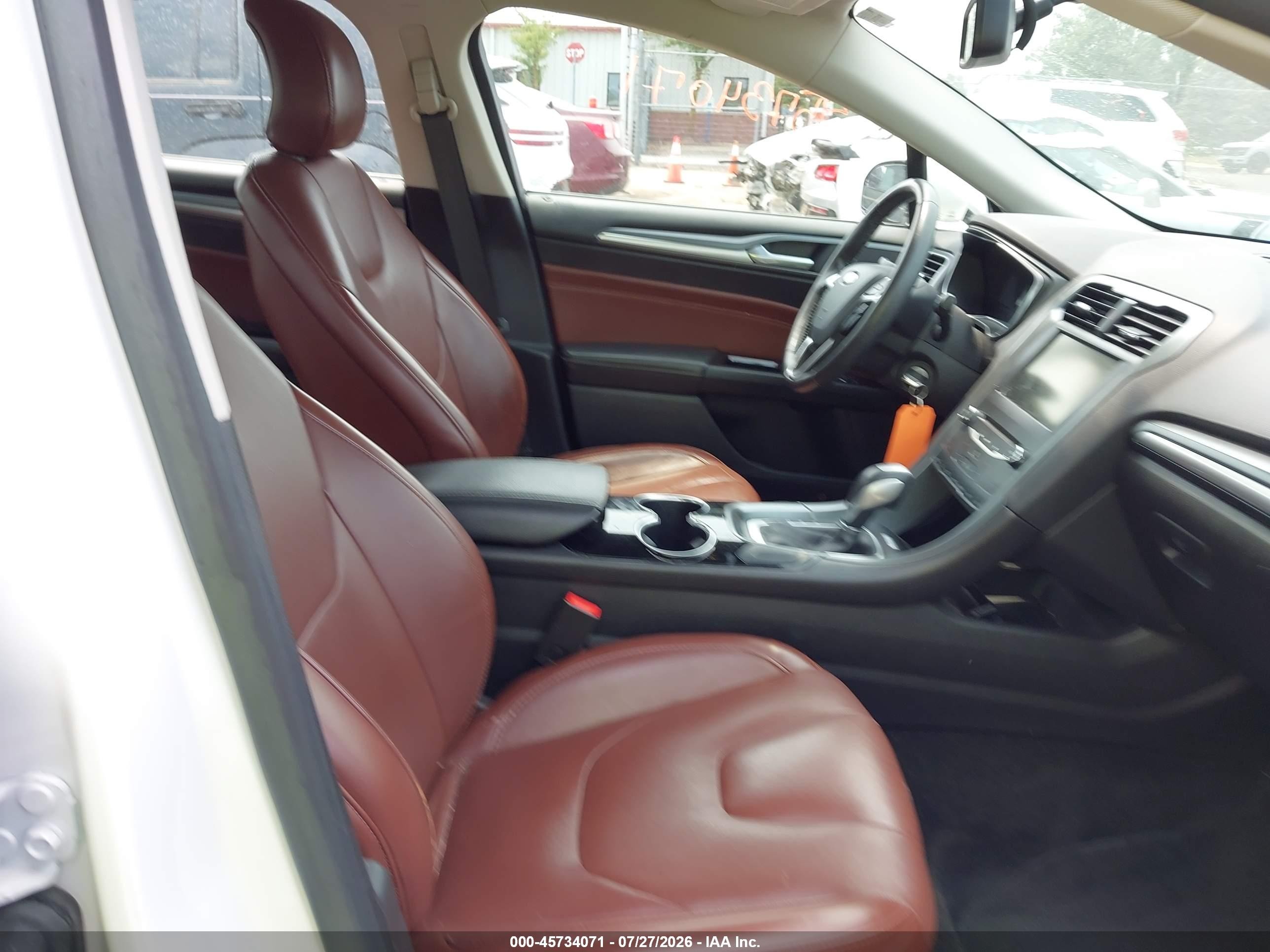 2015 Ford Fusion Se White vin: 3FA6P0HD4FR237442