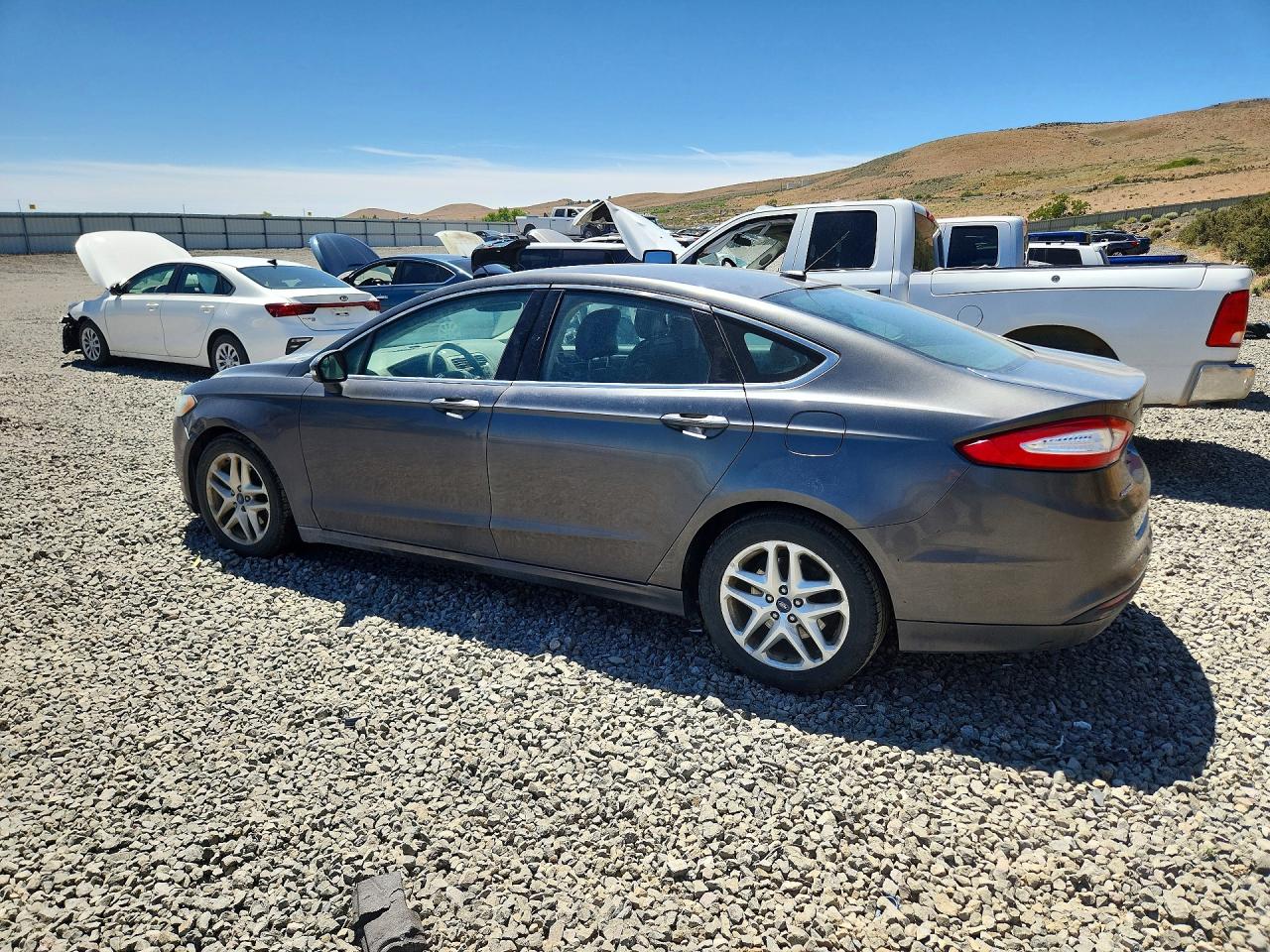 2015 Ford Fusion Se Gray vin: 3FA6P0HD4FR238641