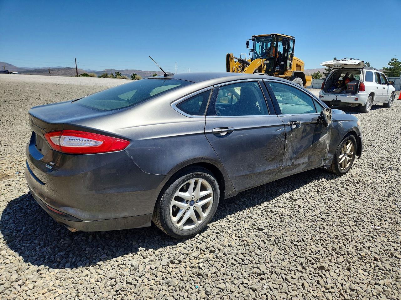 2015 Ford Fusion Se Gray vin: 3FA6P0HD4FR238641