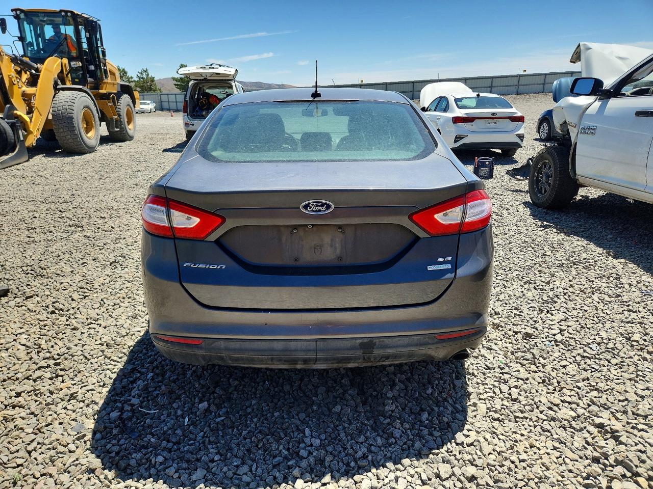 2015 Ford Fusion Se Gray vin: 3FA6P0HD4FR238641