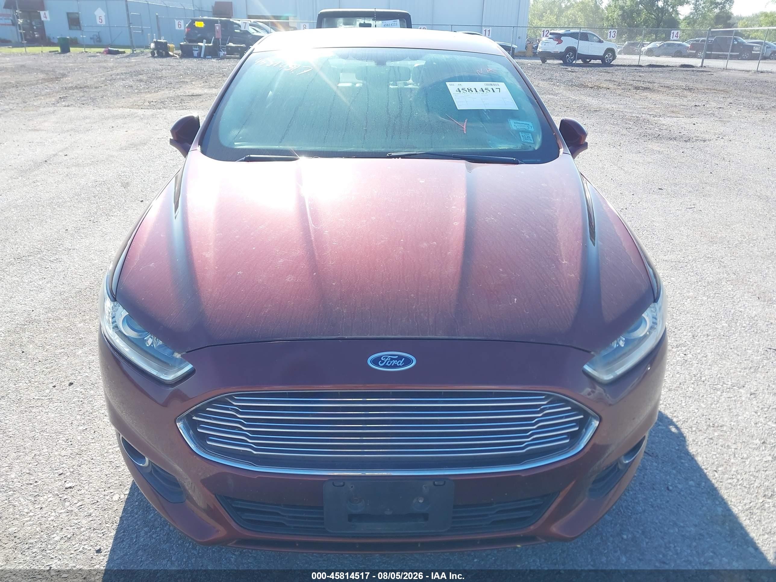 2015 Ford Fusion Se Burgundy vin: 3FA6P0HD4FR242978