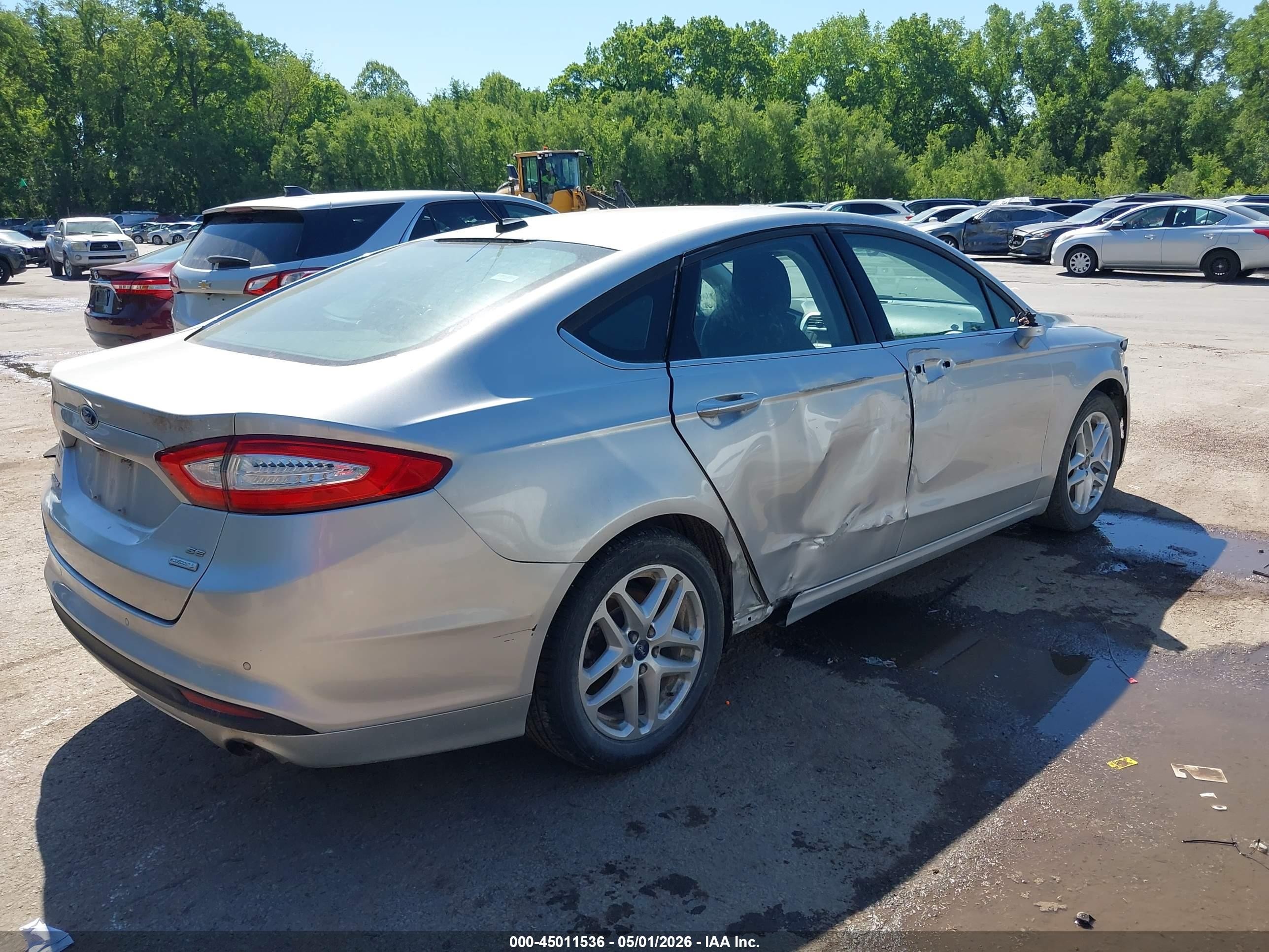 2015 Ford Fusion Se Gray vin: 3FA6P0HD4FR279402