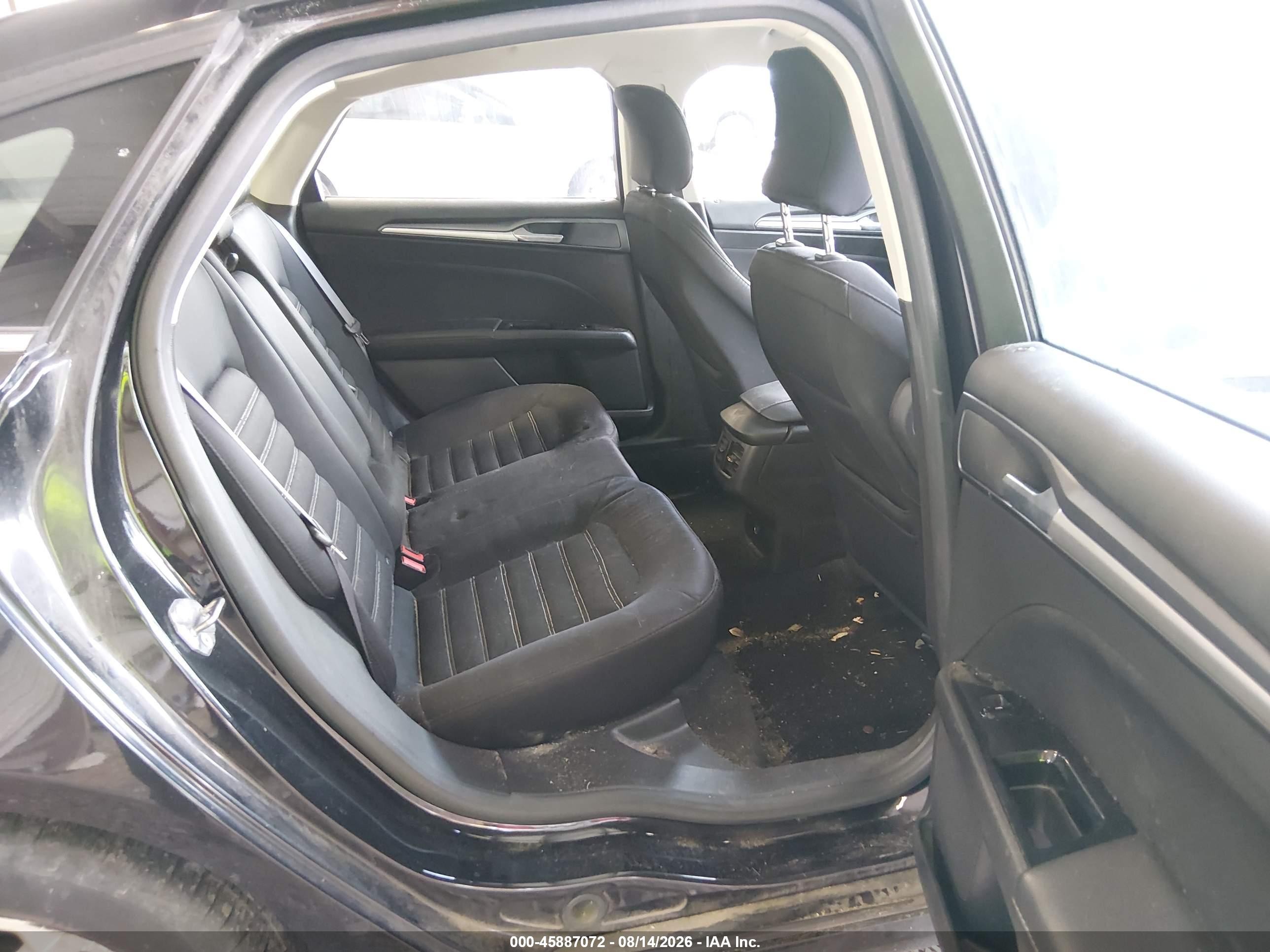 2015 Ford Fusion Se Black vin: 3FA6P0HD4FR291131