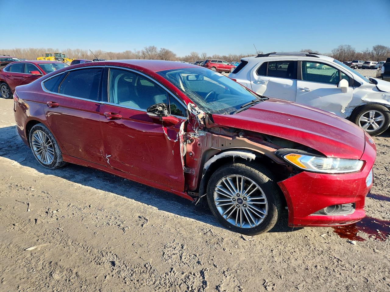 2015 Ford Fusion Se Red vin: 3FA6P0HD4FR302063